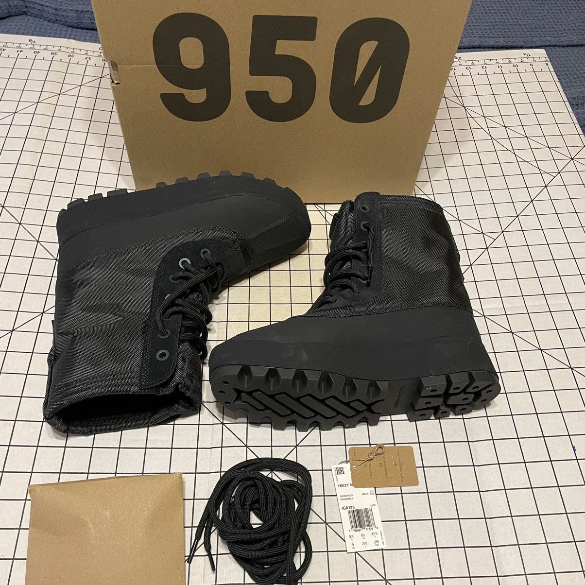 Yeezy Adidas x Yeezy 950 Pirate Black Boots Size US 9 / EU 42 - 3 Thumbnail