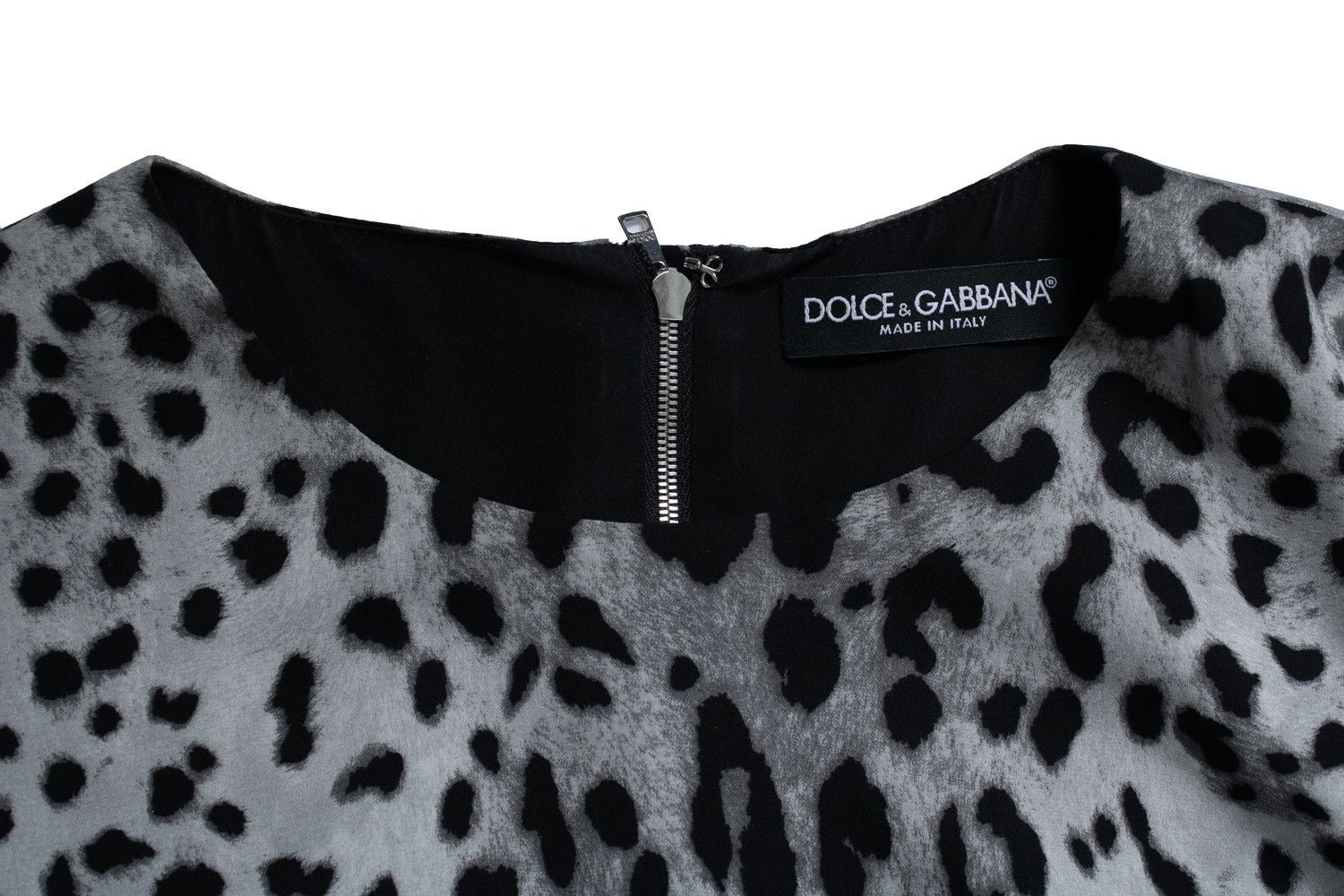 Dolce & Gabbana Dolce & Gabbana, grey leopard printed maxi dress Size S / US 4 / IT 40 - 9 Thumbnail