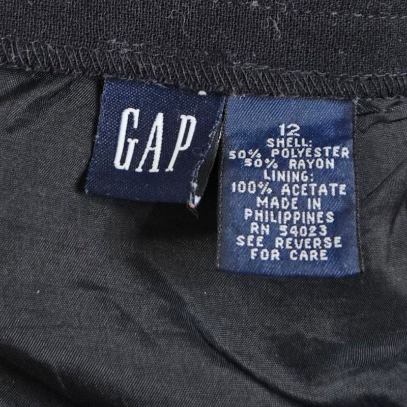 Gap Gap Womens Wrap Around Maxi Skirt Size 12 Black Lined Work Size 34" / US 12 / IT 48 - 5 Thumbnail
