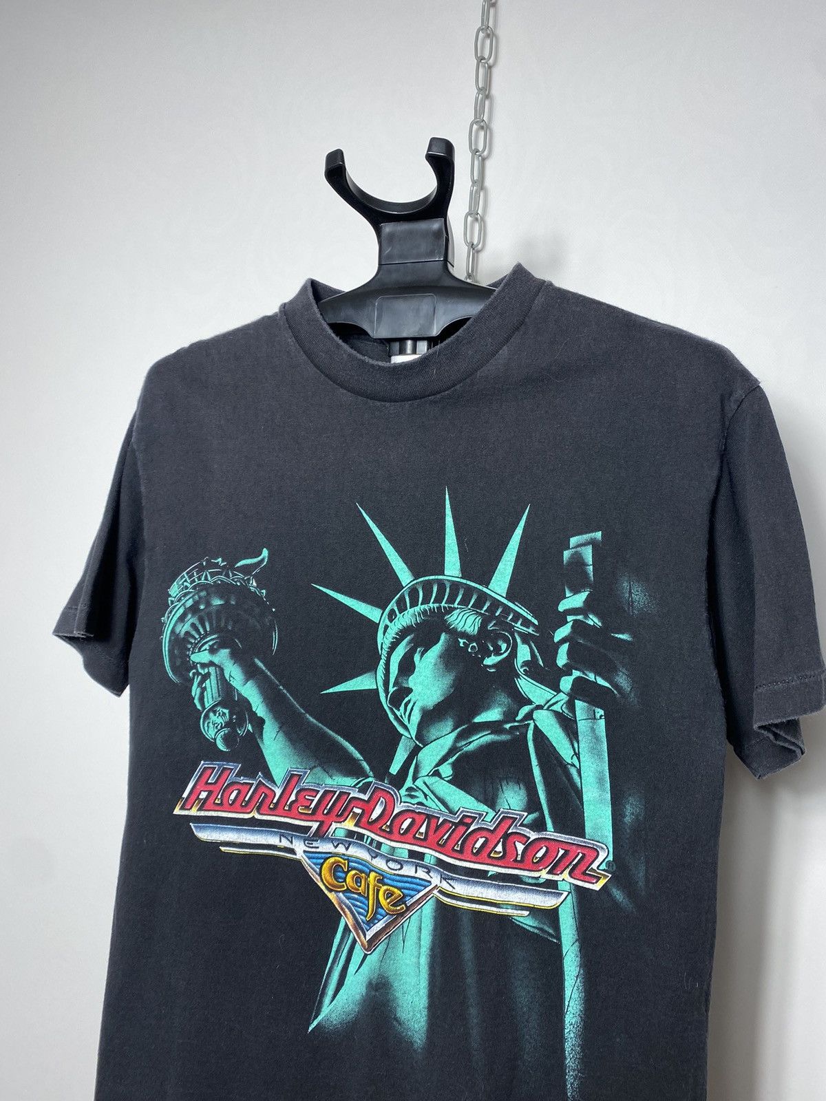 Harley Davidson Single Stitch Harley Davidson NYC Cafe Statue of Liberty Size US M / EU 48-50 / 2 - 2 Thumbnail