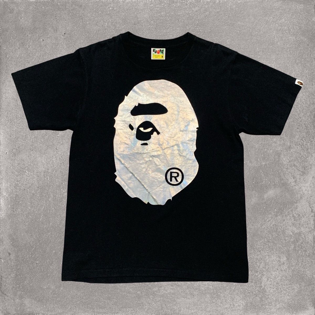 Bape Bape Medium Big Ape Head Black Tee A Bathing Ape Size US M / EU 48-50 / 2 - 1 Thumbnail