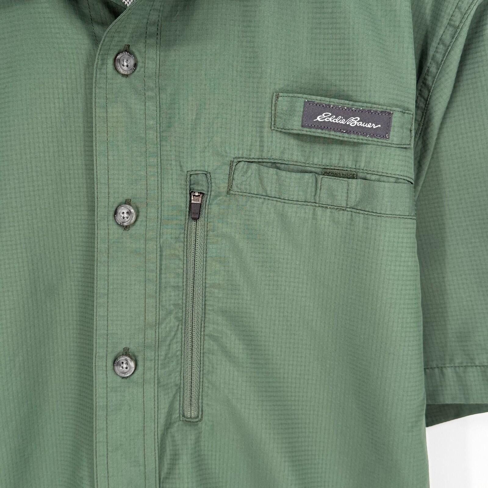 Eddie Bauer Eddie Bauer Shirt Green Lightweight Tech Woven Summer Mens M Size US M / EU 48-50 / 2 - 6 Thumbnail
