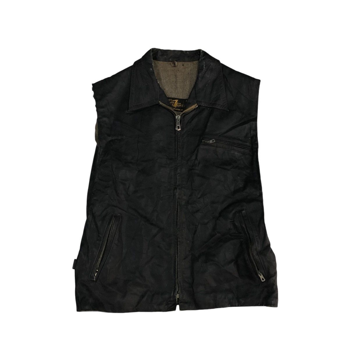 Genuine Leather 🔥VINTAGE 60’s BIKER VEST GENUINE LEATHER ZIMMERSPITZ WORKER Size US M / EU 48-50 / 2 - 1 Thumbnail