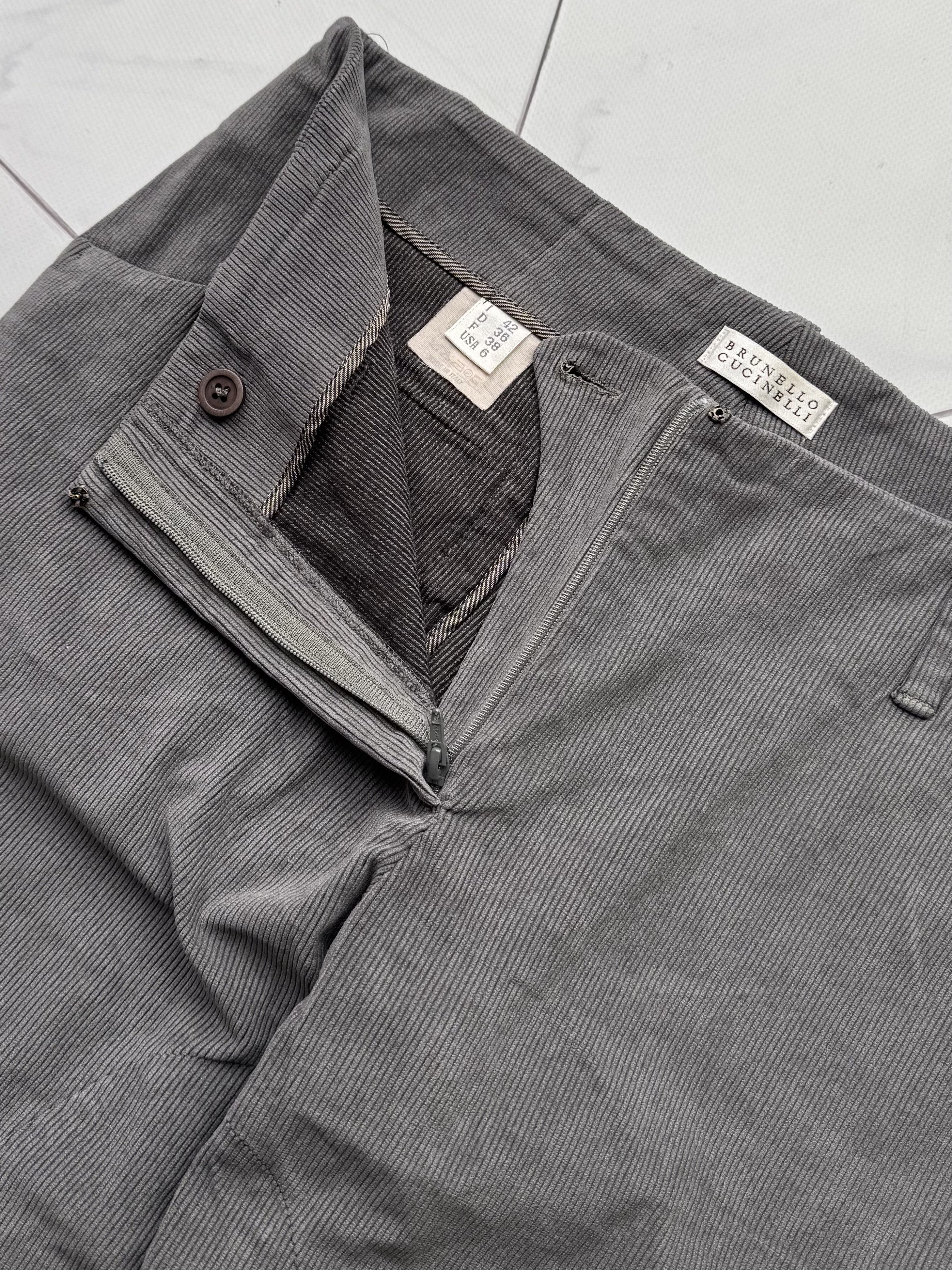 Brunello Cucinelli Brunello Cucinelli Vintage Corduroy Pants (B363) Size 28" / US 6 / IT 42 - 4 Thumbnail
