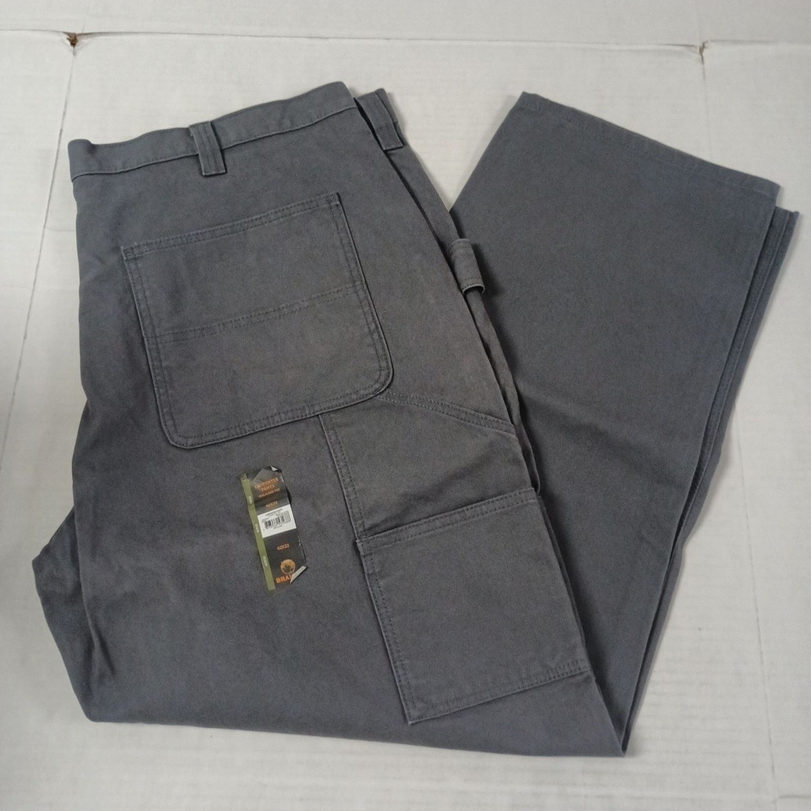 Other Brahma Work Carpenter Pants Mens Size 42x32 Gray Relaxed Fit Size US 42 / EU 58 - 1 Thumbnail