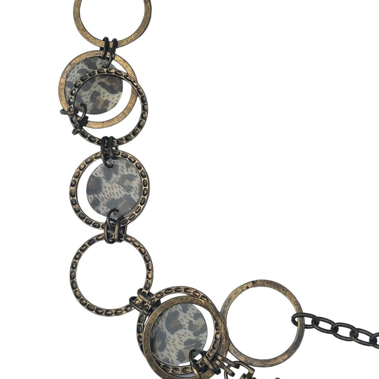 Other Vintage Silver Toned Cheetah Print Chain Belt Size ONE SIZE - 3 Thumbnail