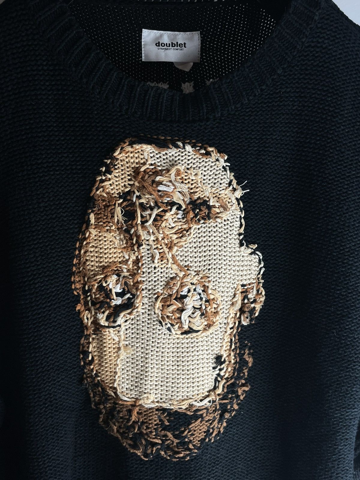 Doublet Doublet hidden talent knit sweater Black Acting Someone Size US L / EU 52-54 / 3 - 6 Thumbnail