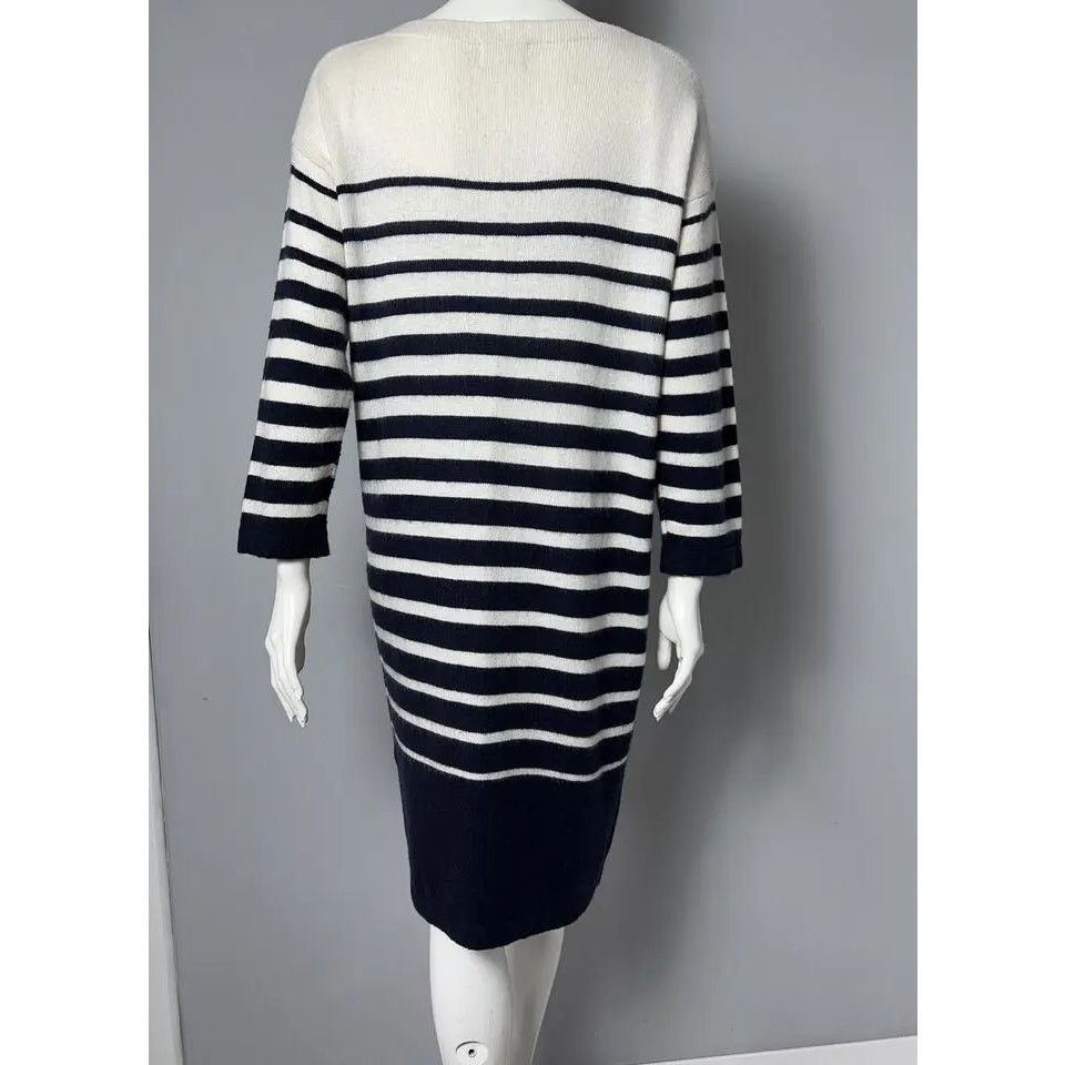 Jean Paul Gaultier Jean Paul Gaultier Lindex Casual Dress Wool Striped Size L Size L / US 10 / IT 46 - 8 Thumbnail