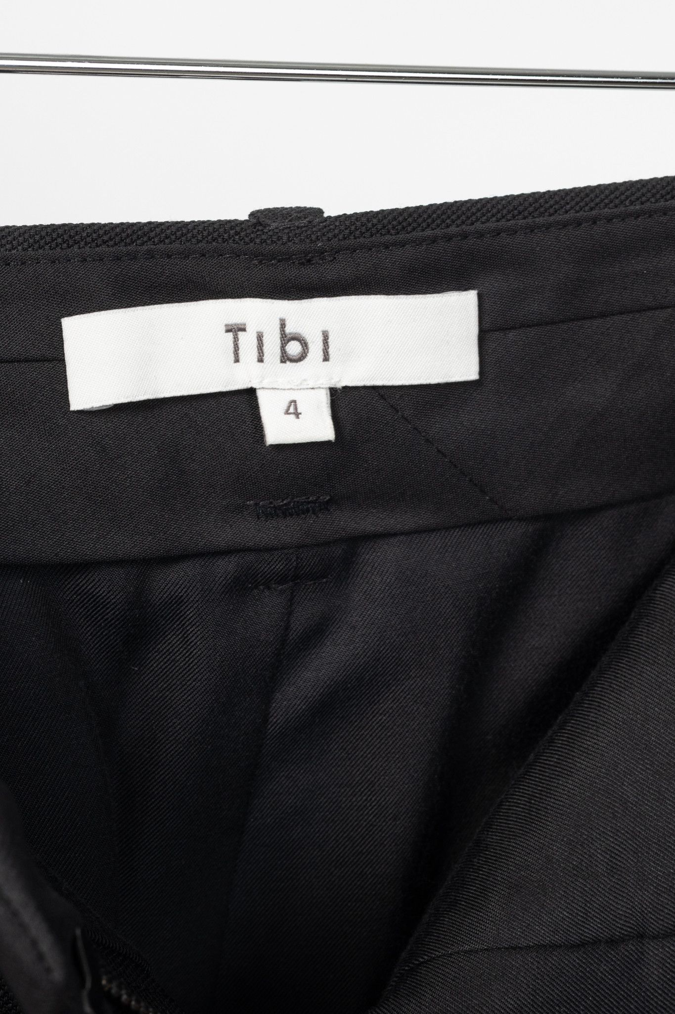 Tibi Tibi Black Wool Grain De Poudre Convertible Pleated Skirt Size 27" / US 4 / IT 40 - 10 Thumbnail