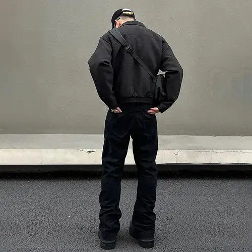 VIBE Black Slim Straight Cargo Pants Size US 28 / EU 44 - 2 Thumbnail