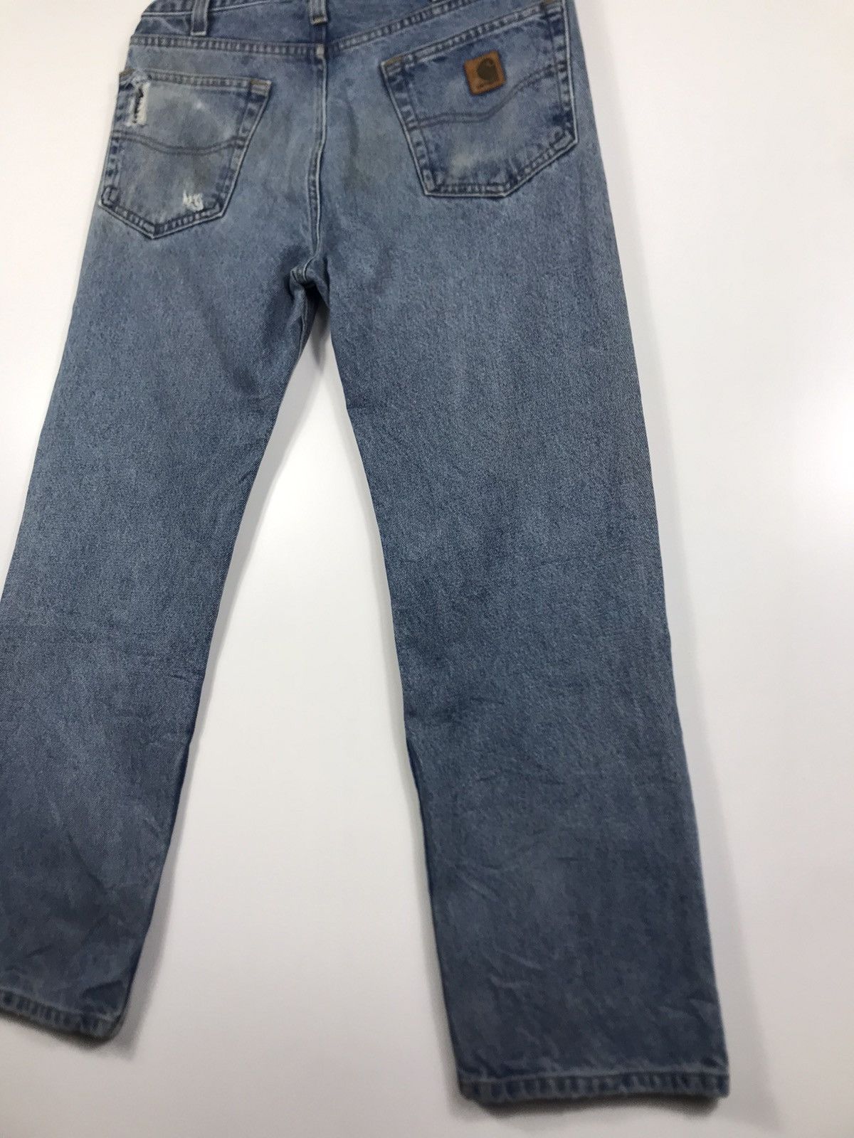 Carhartt × Vintage ⚡️Vintage Carhartt Distressed Denim Size US 33 - 13 Thumbnail