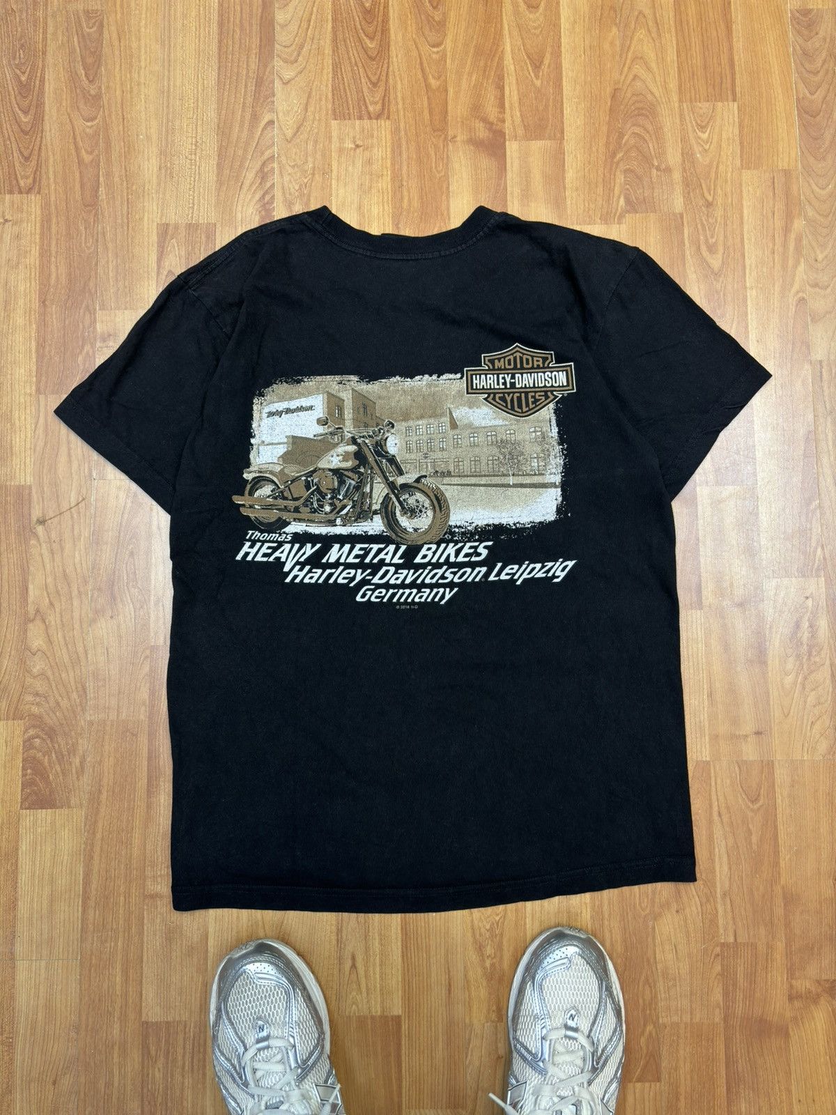 Harley Davidson × Vintage Harley Davidson heavy bikes metal 00s vintage t shirt tee Size US L / EU 52-54 / 3 - 1 Thumbnail