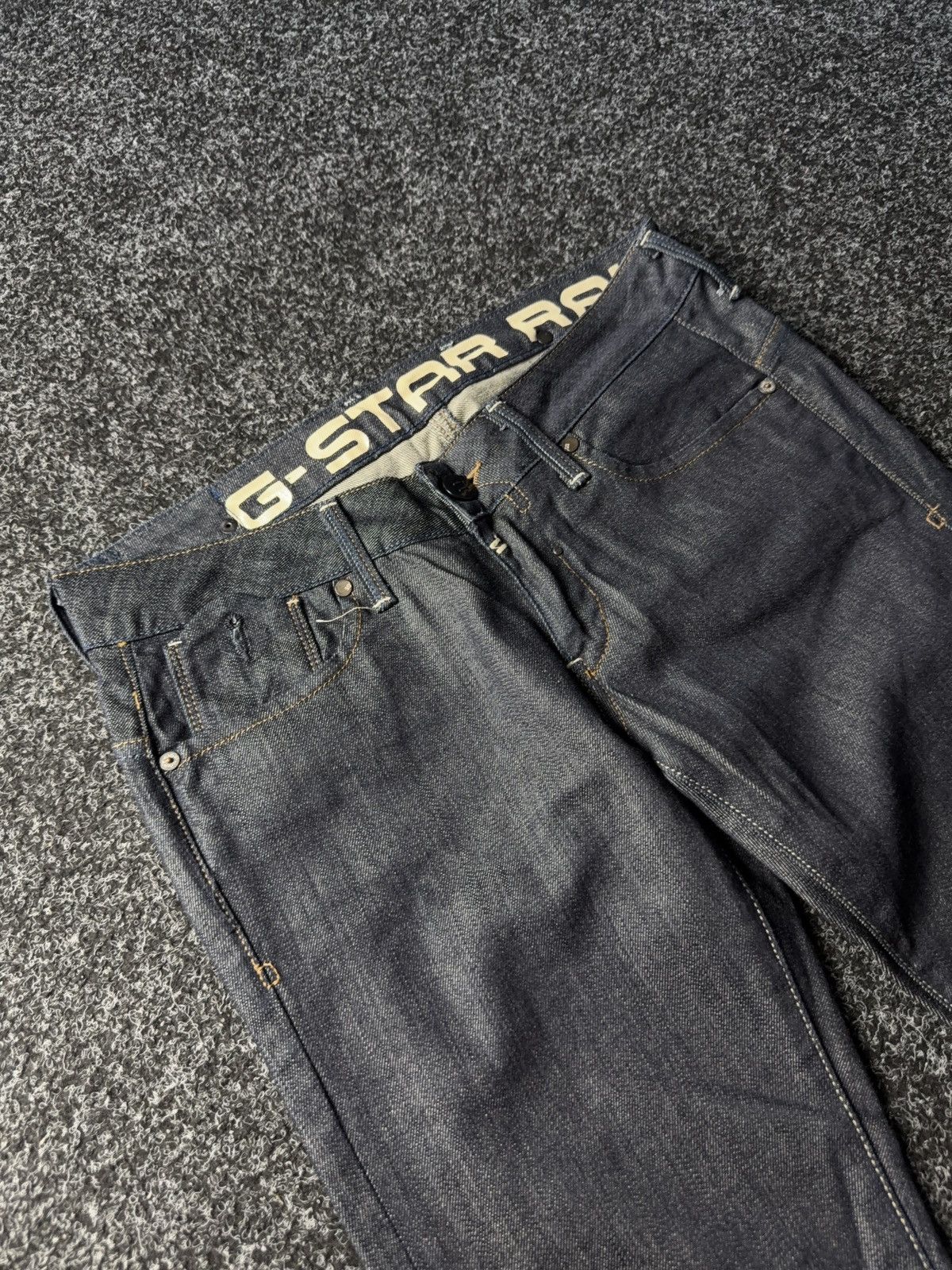 G-Star G-Star Raw Slim Fit Dark Wash Jeans Y2K Techwear Style Size 30" / US 8 / IT 44 - 6 Thumbnail