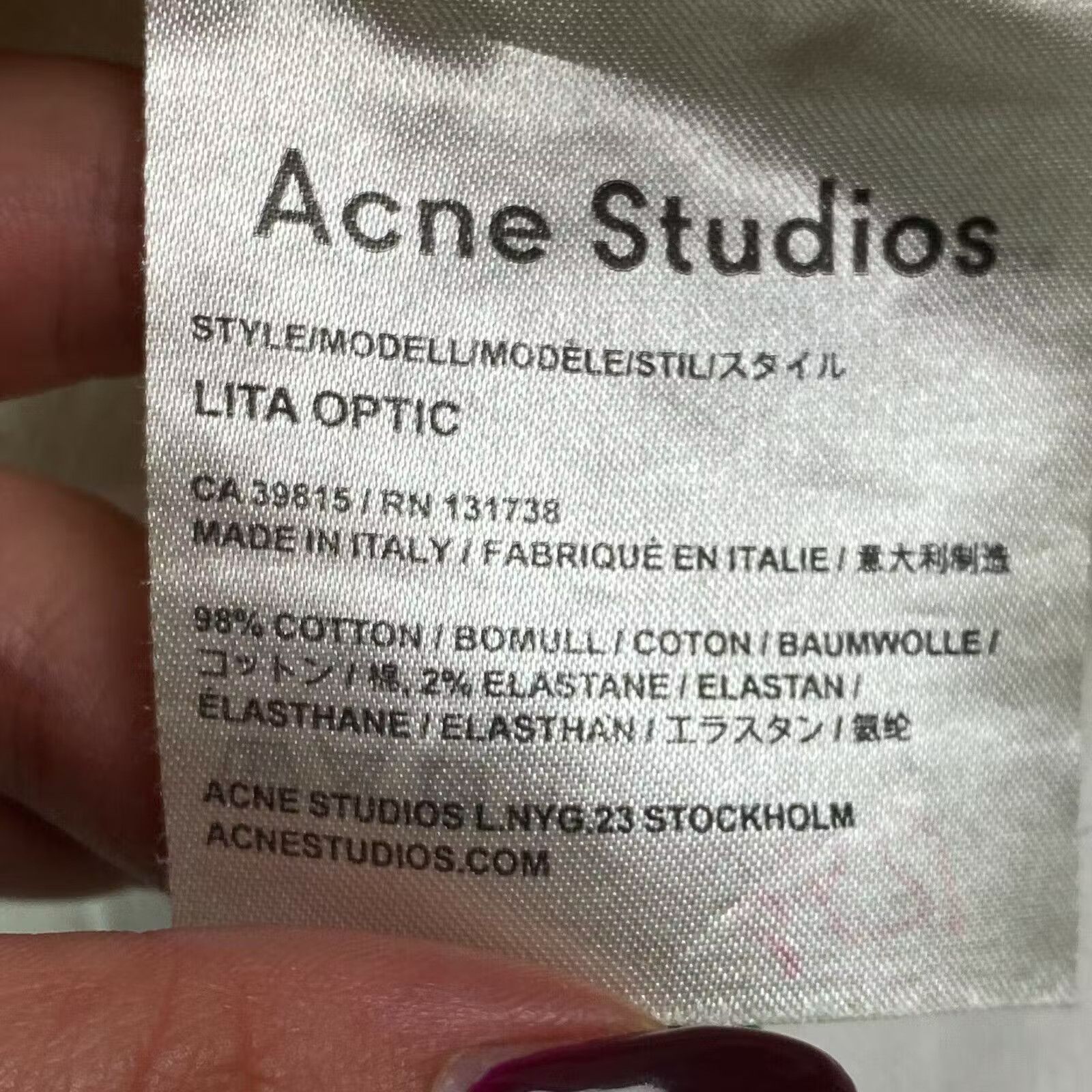 Acne Studios Womens Pants Jeans Acne Studios Size 28 Size 28" / US 6 / IT 42 - 8 Thumbnail