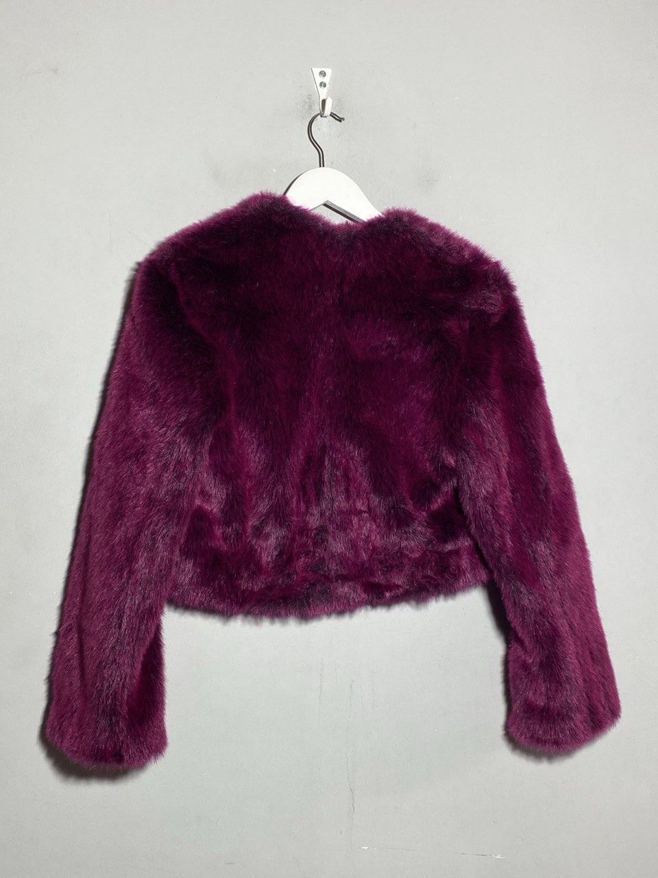 Versace Vintage 90s Versace Classic V2 Y2k Faux Fur Coat Jacket Size L / US 10 / IT 46 - 2 Thumbnail