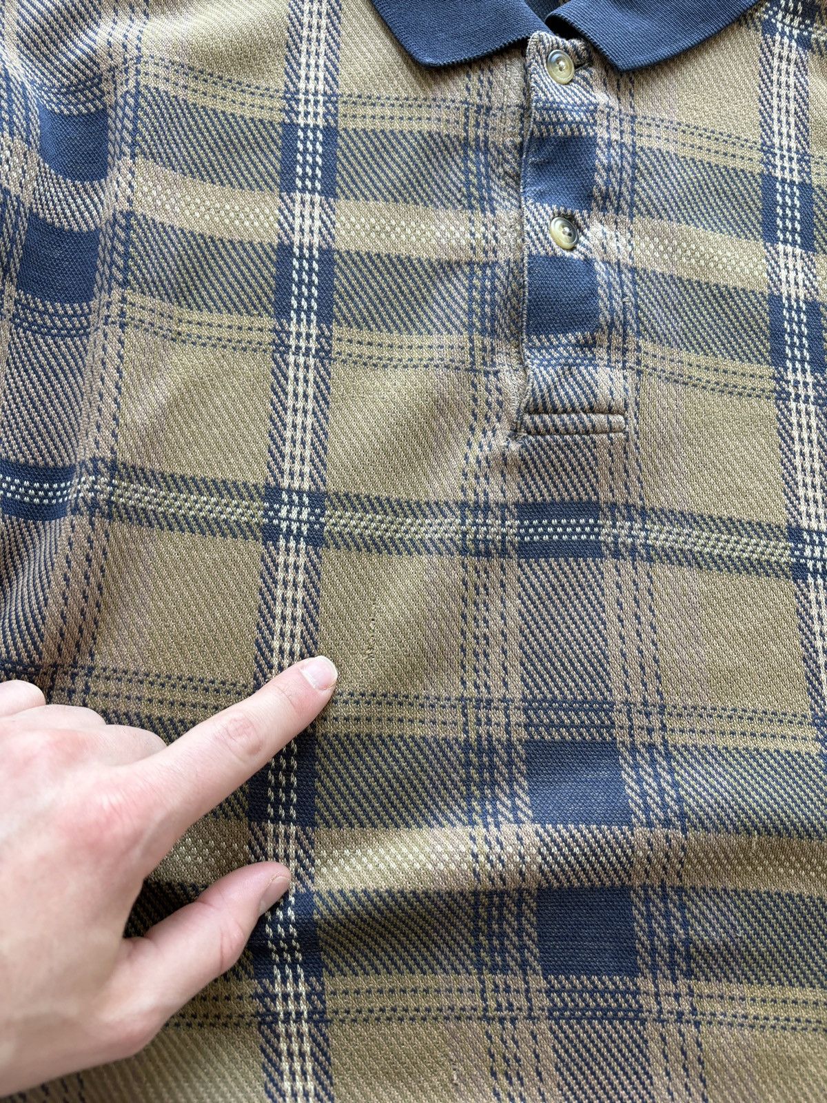 Nautica Vintage 90s Nautica Longsleeve Plaid Polo Shirt Size US L / EU 52-54 / 3 - 5 Thumbnail