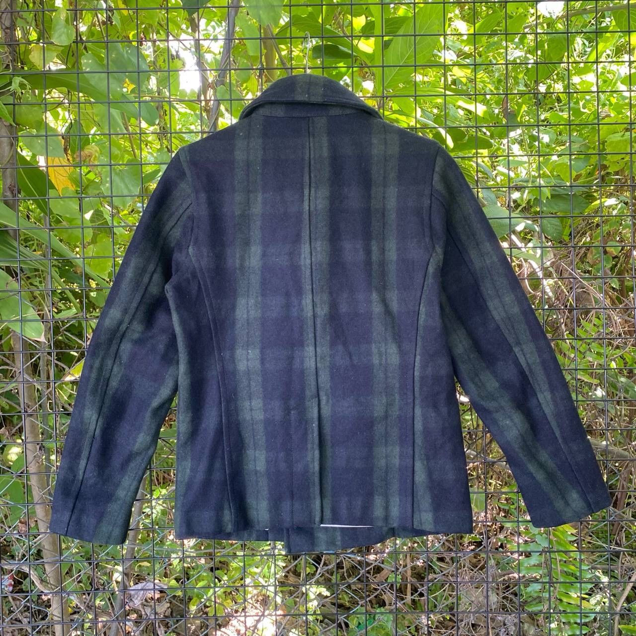 Japanese Brand × Vintage Vintage Japan Wool Checkered Board Peacoat Size M / US 6-8 / IT 42-44 - 7 Thumbnail