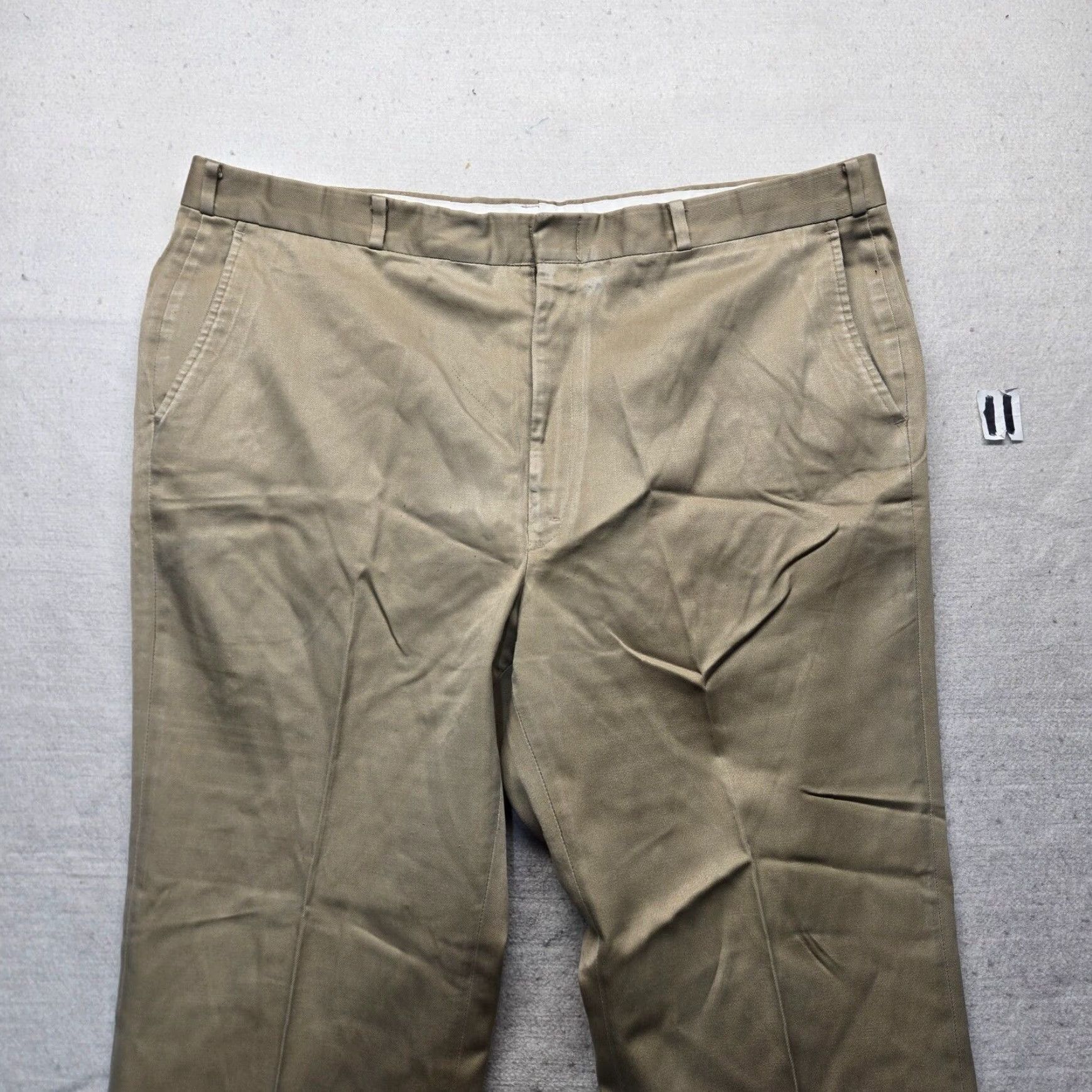 Vintage Berke B Men's Dress Pants Work Trouser Beige 38 x 28 Size US 38 / EU 54 - 2 Thumbnail