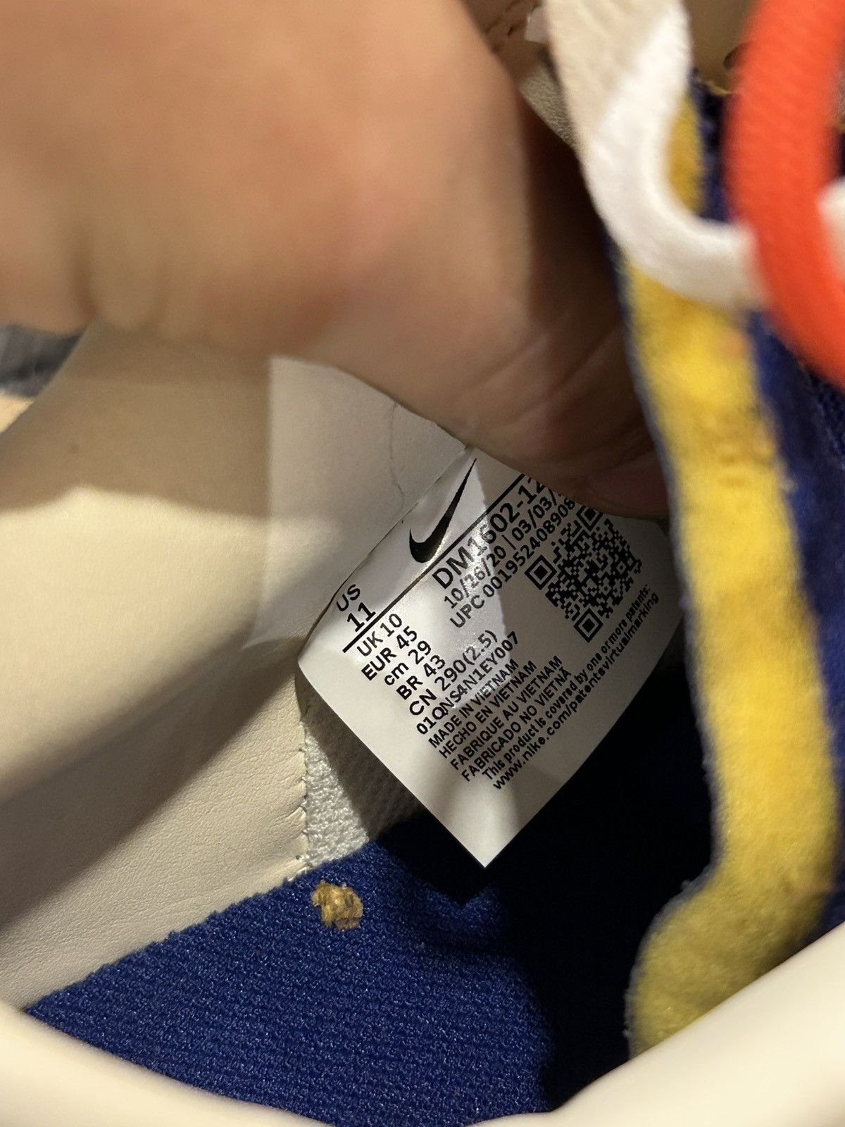 Nike × Off-White Nike Dunk Low ‘Off-White Lot 23’ Size US 11 / EU 44 - 6 Thumbnail