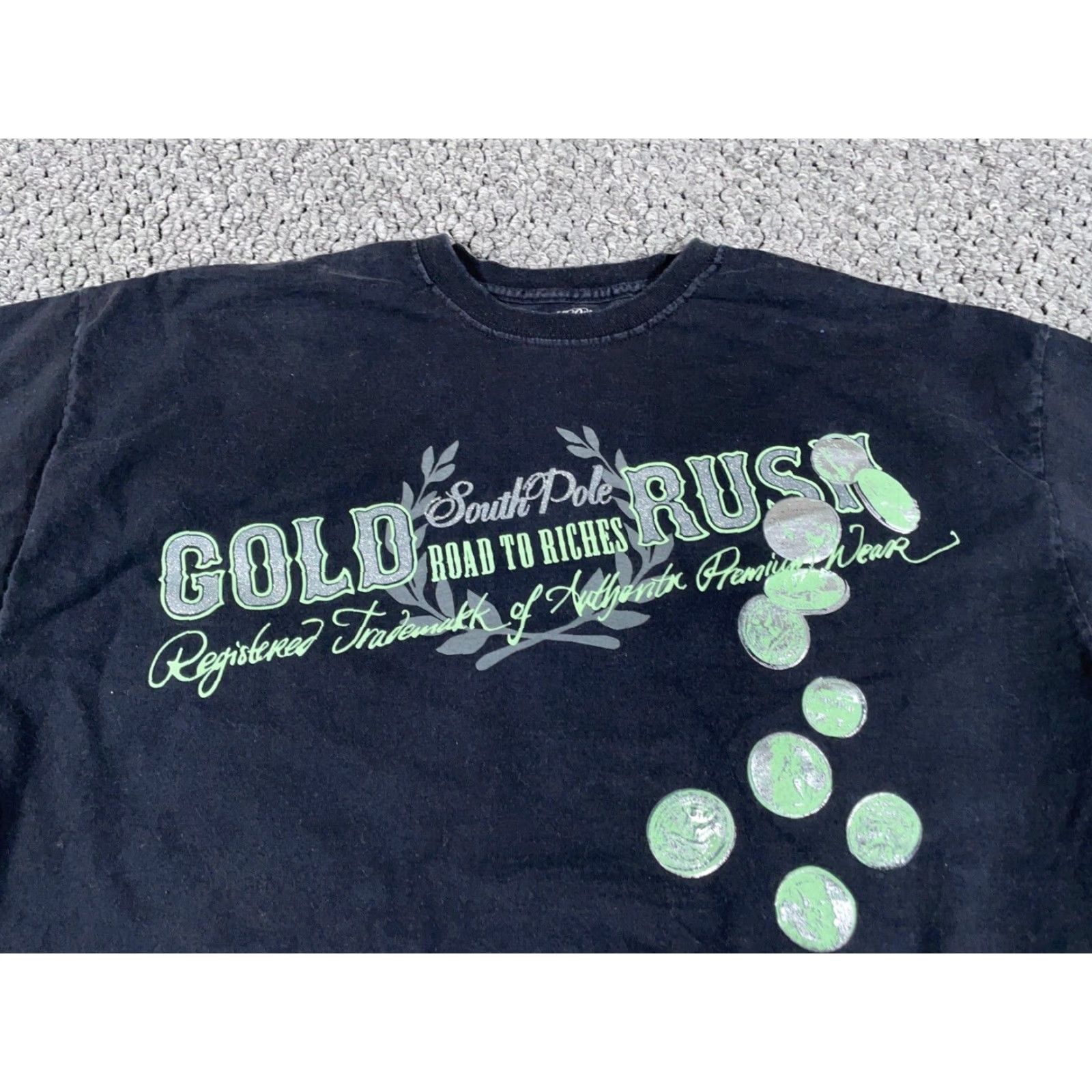 Southpole Southpole Shirt Adult XL Black Money Print Oversized 90s Hip Hop Retro Mens Size US XL / EU 56 / 4 - 8 Thumbnail
