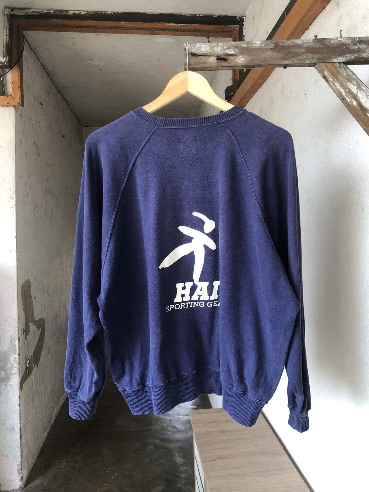 Hai Sporting Gear Vintage Hai Sporting Gear by Issey Miyake Faded Sweatshirt Size US M / EU 48-50 / 2 - 1 Thumbnail