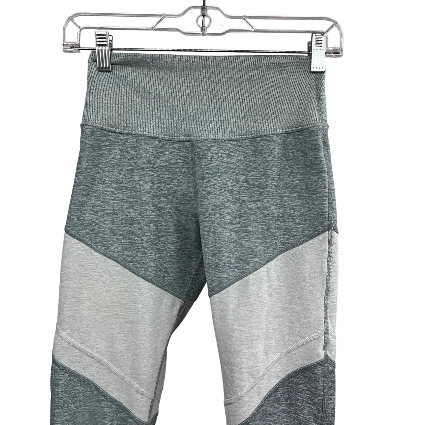 Alo Yoga Alo Yoga Womens Gray Blue Colorblock High Waist Leggings Sma Size 26" / US 2 / IT 38 - 3 Thumbnail