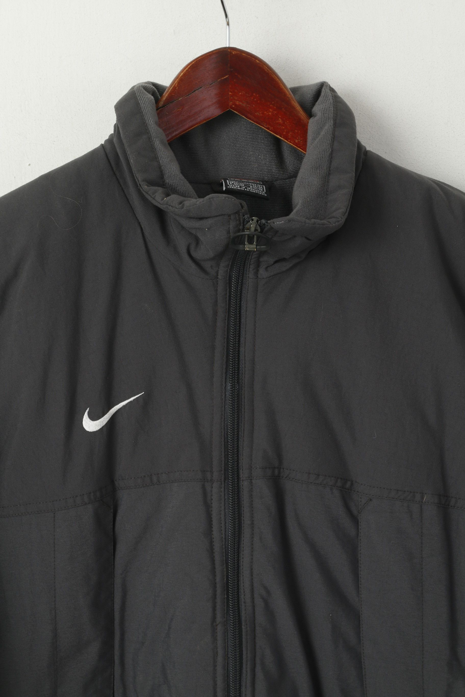 Nike Nike Team Men L 183 Jacket Grey Nylon Waterproof 3238 Size US L / EU 52-54 / 3 - 3 Thumbnail