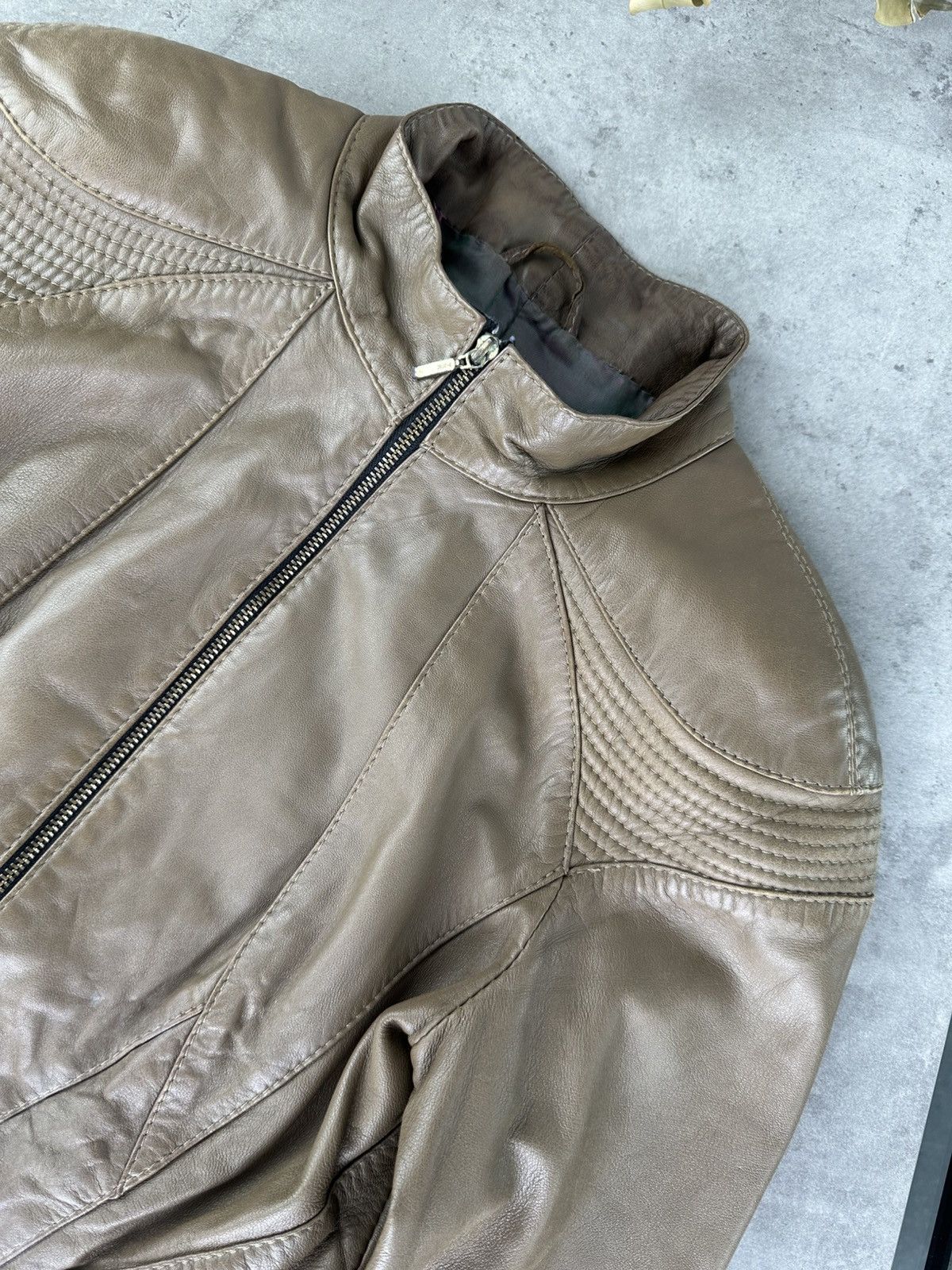 Japanese Brand Vintage Leather Jacket Size S / US 4 / IT 40 - 3 Thumbnail