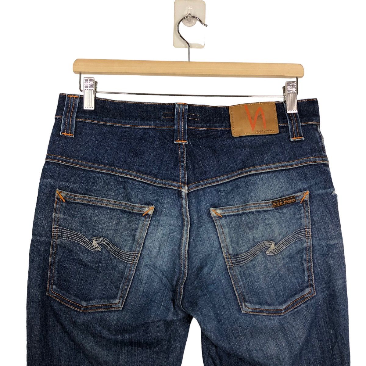 Japanese Brand 🔥Rare Skinny Cut Distressed Denim Jeans Nudie Japan Punk Size US 28 / EU 44 - 8 Thumbnail