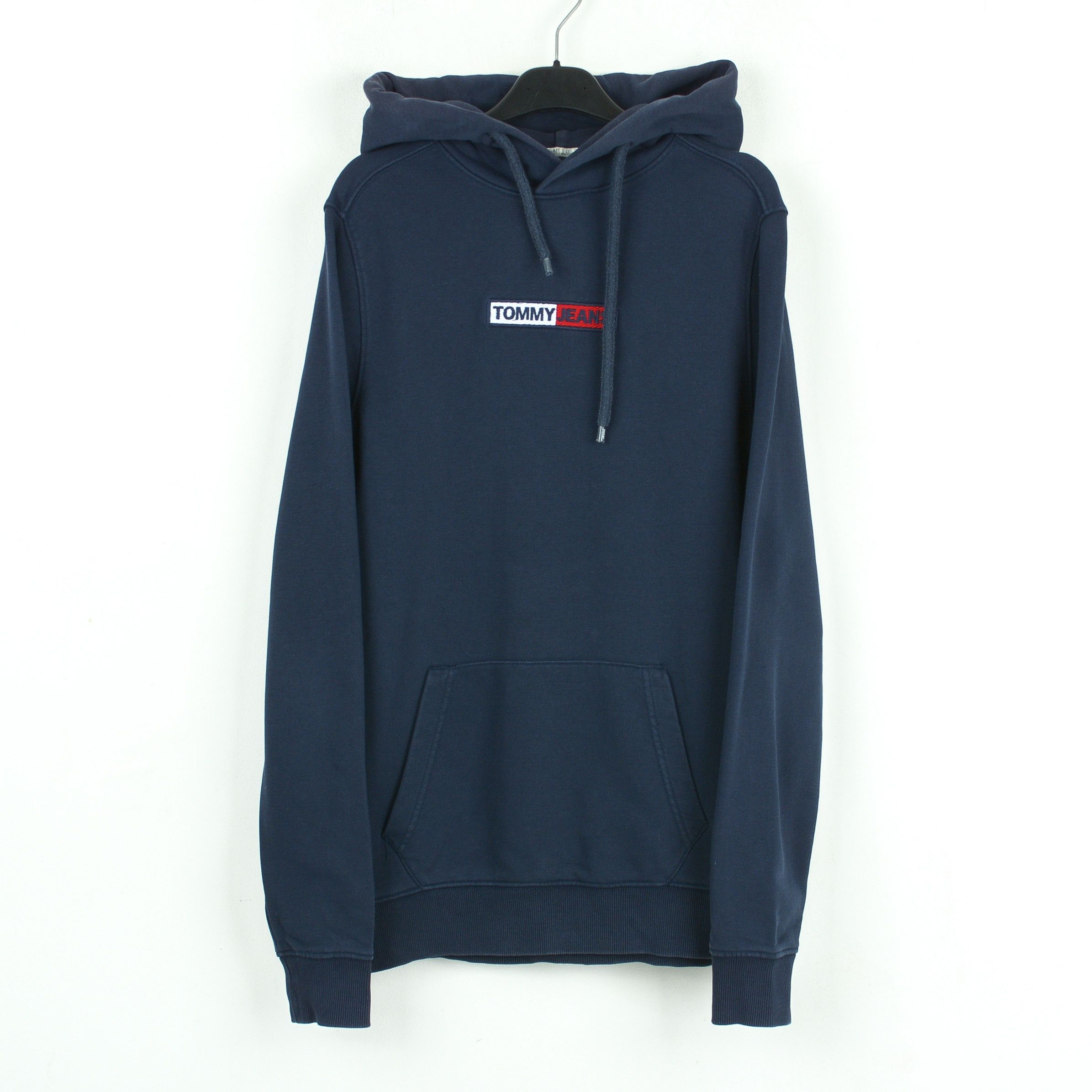 Tommy Hilfiger Logo Navy Cotton Hoodie Sweatshirt Pullover Jumper Sweater Size US S / EU 44-46 / 1 - 1 Thumbnail
