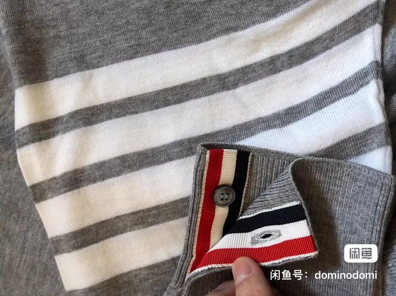 Thom Browne Thom browne Gray thin sweater 2503-Nextarrow Size US XL / EU 56 / 4 - 4 Thumbnail