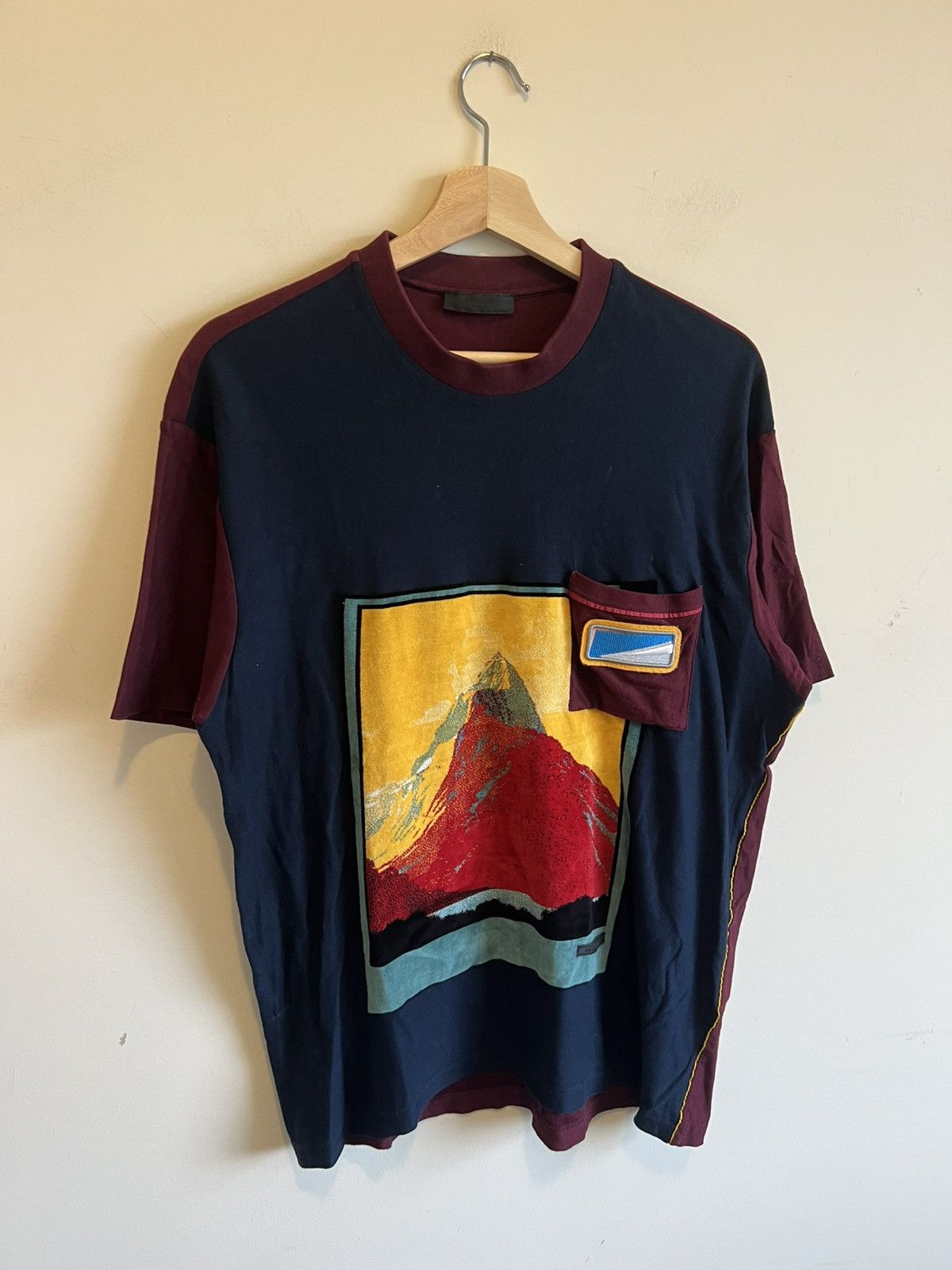 Prada SS17 Prada Mountain Landscape Full Print knit Shirt Size US XL / EU 56 / 4 - 2 Thumbnail