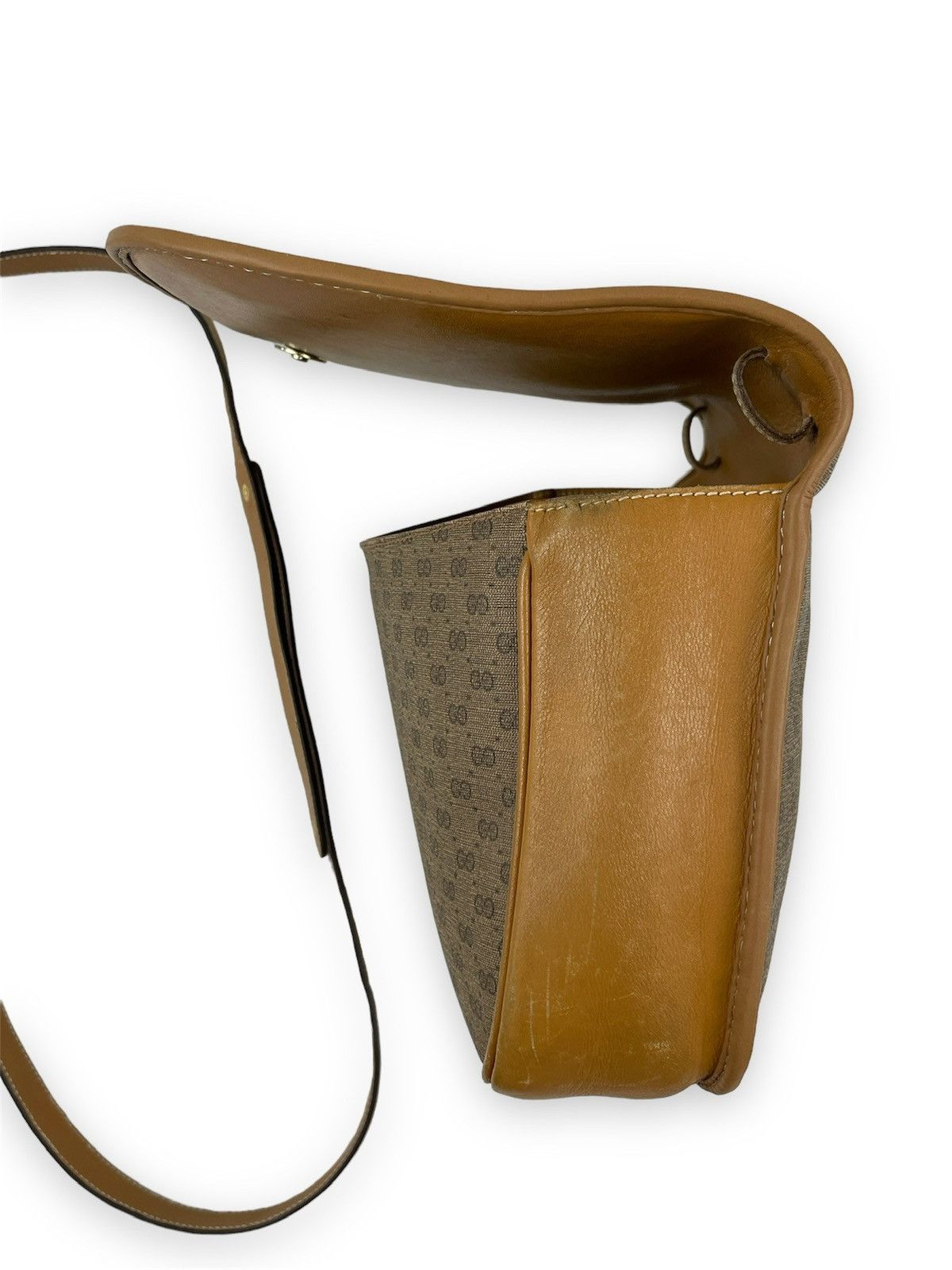 Designer × Gucci × Paolo Gucci RARE VTG 60's Supreme GG Monogram Guccissima Leather Cross-body Shoulder Bag Size ONE SIZE - 11 Thumbnail