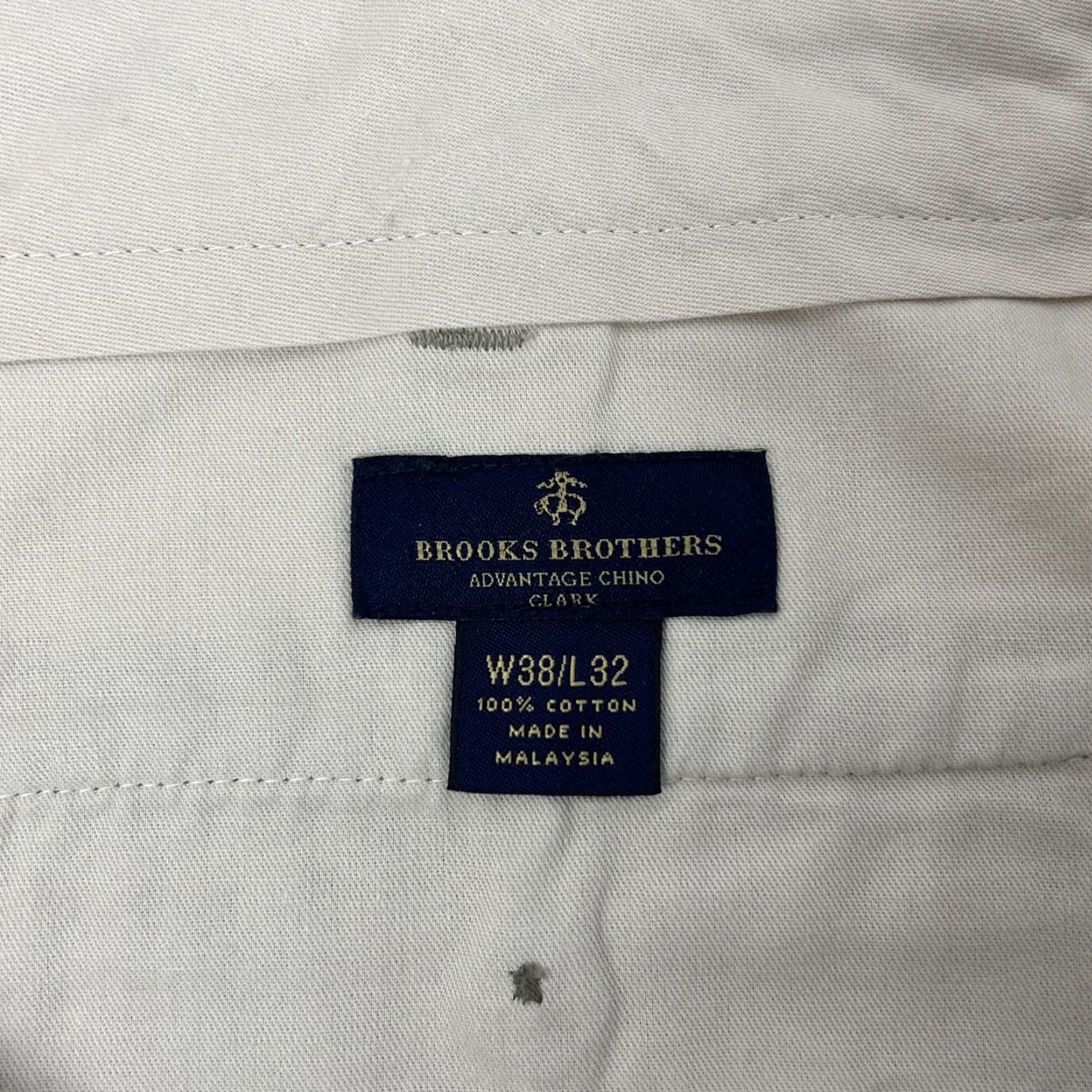Brooks Brothers Brooks Brothers Clark Fit Advantage Chino Pants Mens 38x30 Khaki Beige Flat Front Size US 38 / EU 54 - 3 Thumbnail