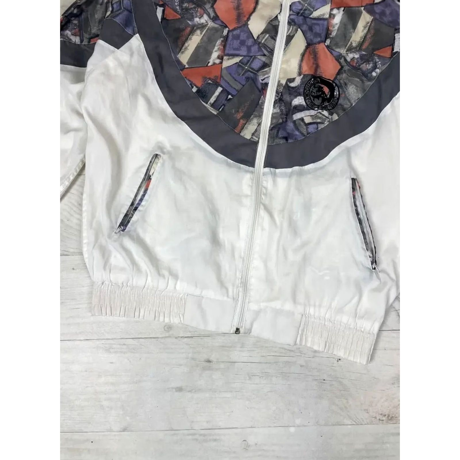 Diesel VINTAGE Diesel Tracksuit Tracksuit Jacket Pants 90s Nylon White Size S Mens Size 36R - 4 Thumbnail