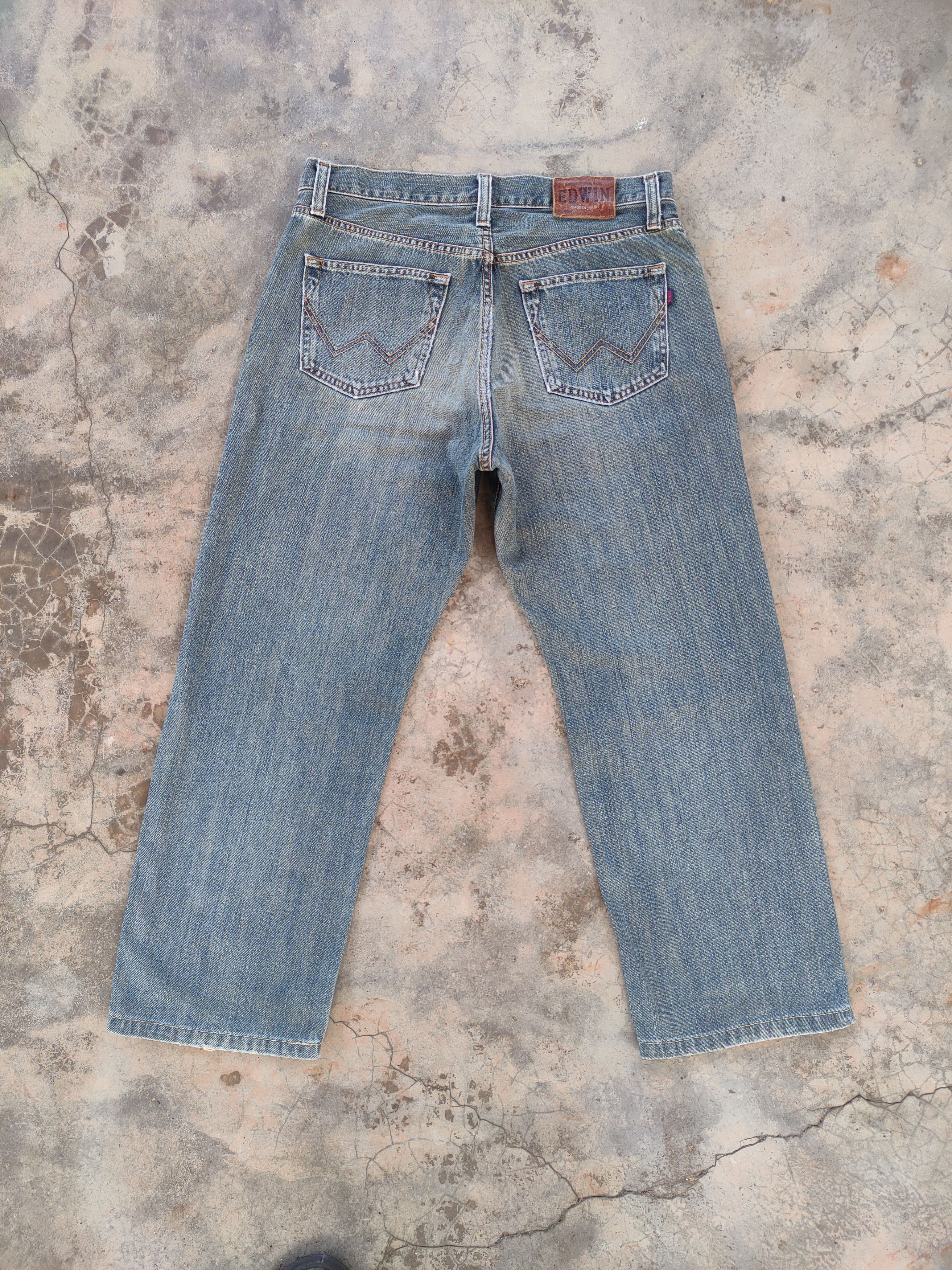 Edwin VINTAGE EDWIN 404 RUSTY FADED JEANS DENIM PANTS Size US 33 - 10 Thumbnail
