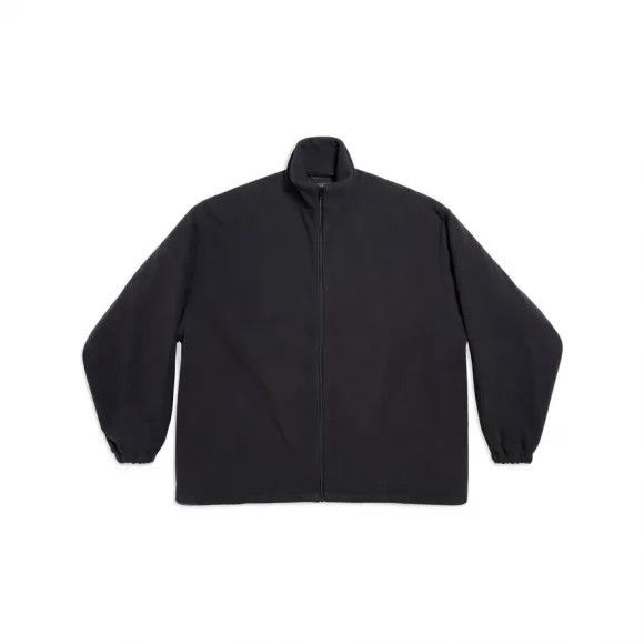 Balenciaga o1mt1gz0924 Zip- Up Jacket in Black Size US S / EU 44-46 / 1 - 1 Thumbnail