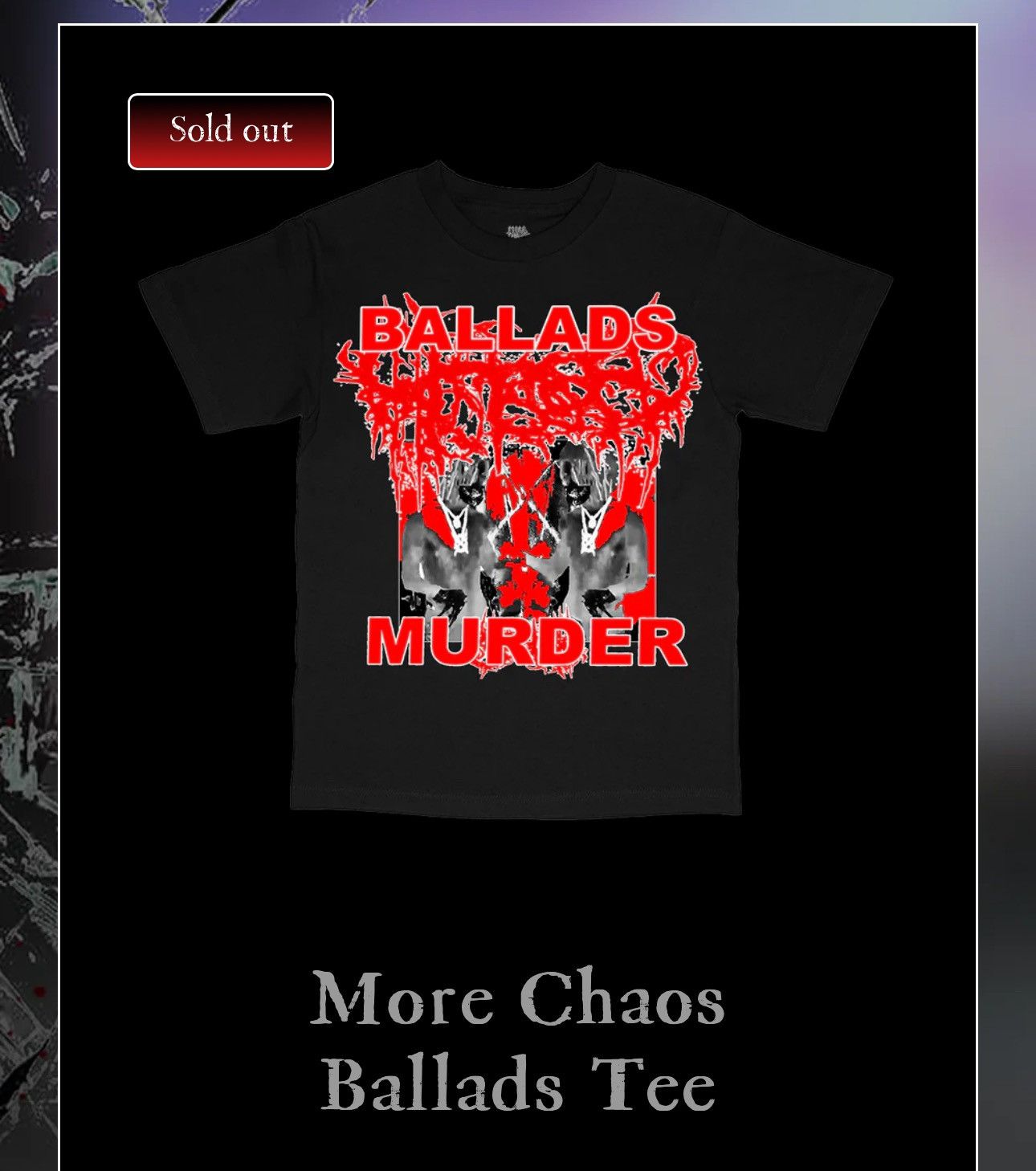 Other Ken Carson More Chaos Ballads Tee Size US L / EU 52-54 / 3 - 3 Thumbnail