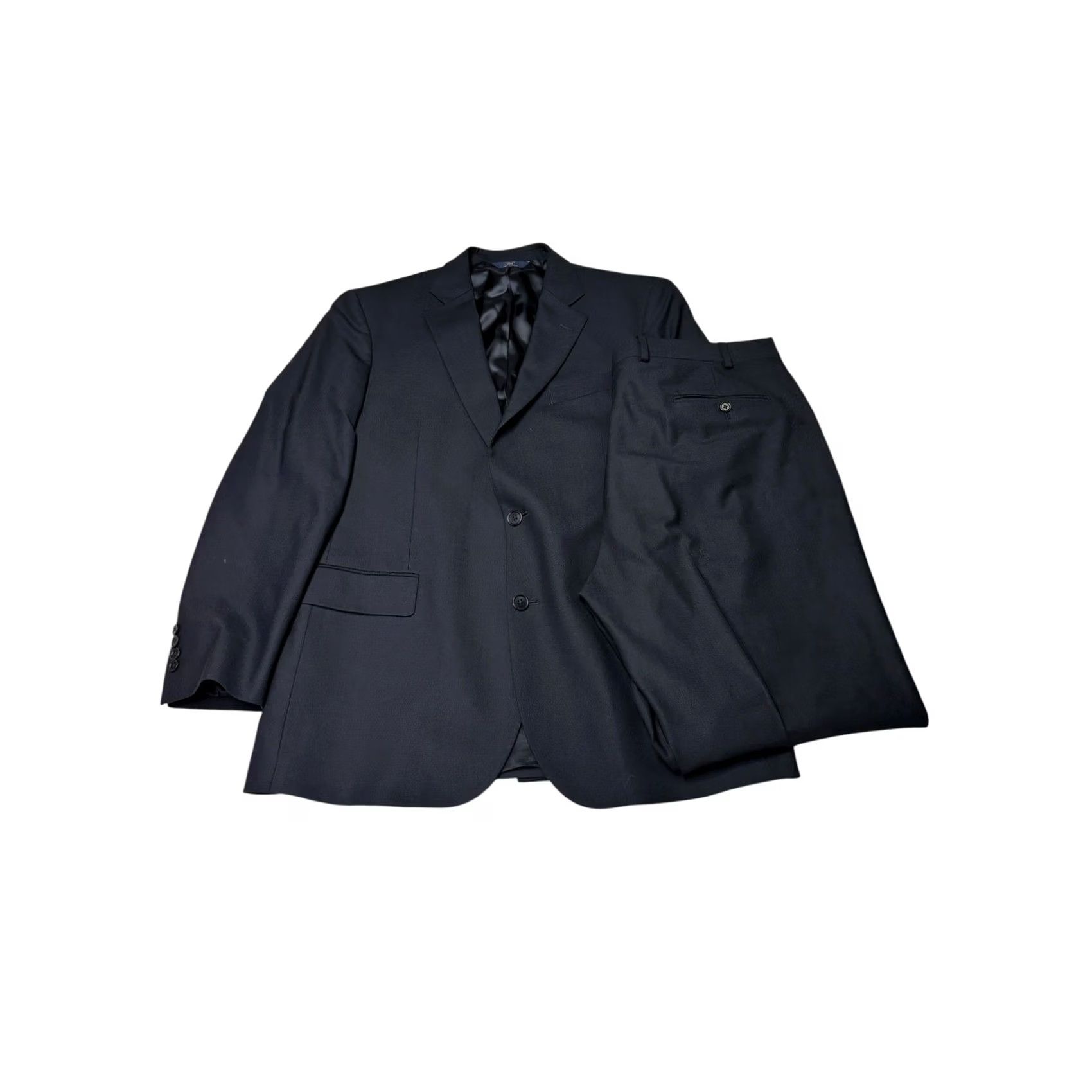 Brooks Brothers Brooks Brothers 346 2 Piece Suit Navy Wool Stretch Blazer Pants 44L W40 L30 Mens Regular Notch Lapelather? Size 44R - 2 Thumbnail