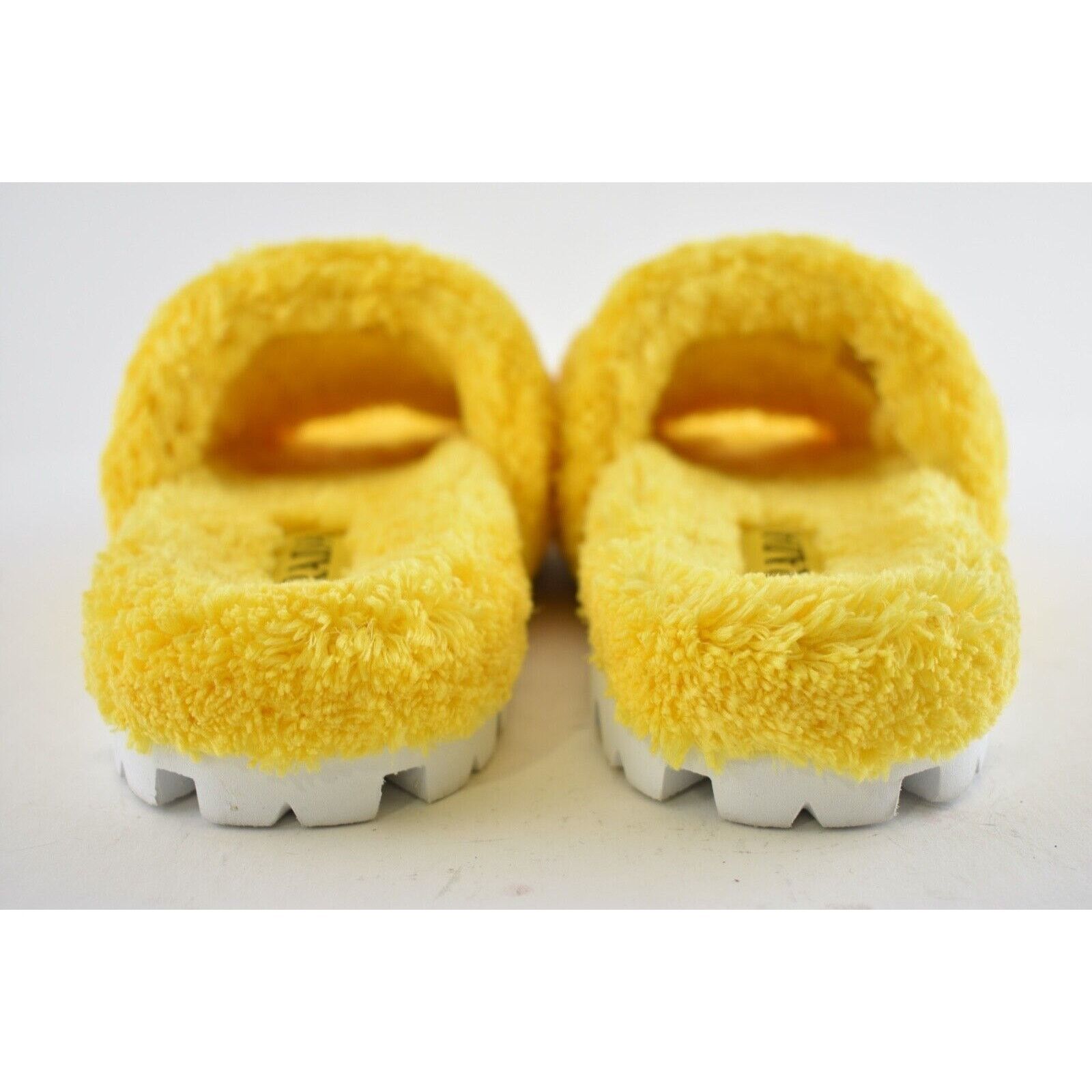 Prada Prada Yellow Terry Cloth Black Logo Slide Sandal Rubber Sole Size US 11 / IT 41 - 11 Thumbnail