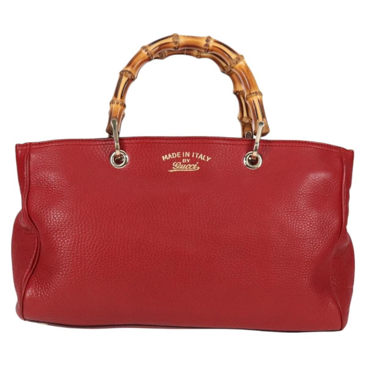 Gucci Gucci Bamboo Shopper Tote Leather Size ONE SIZE - 1 Thumbnail