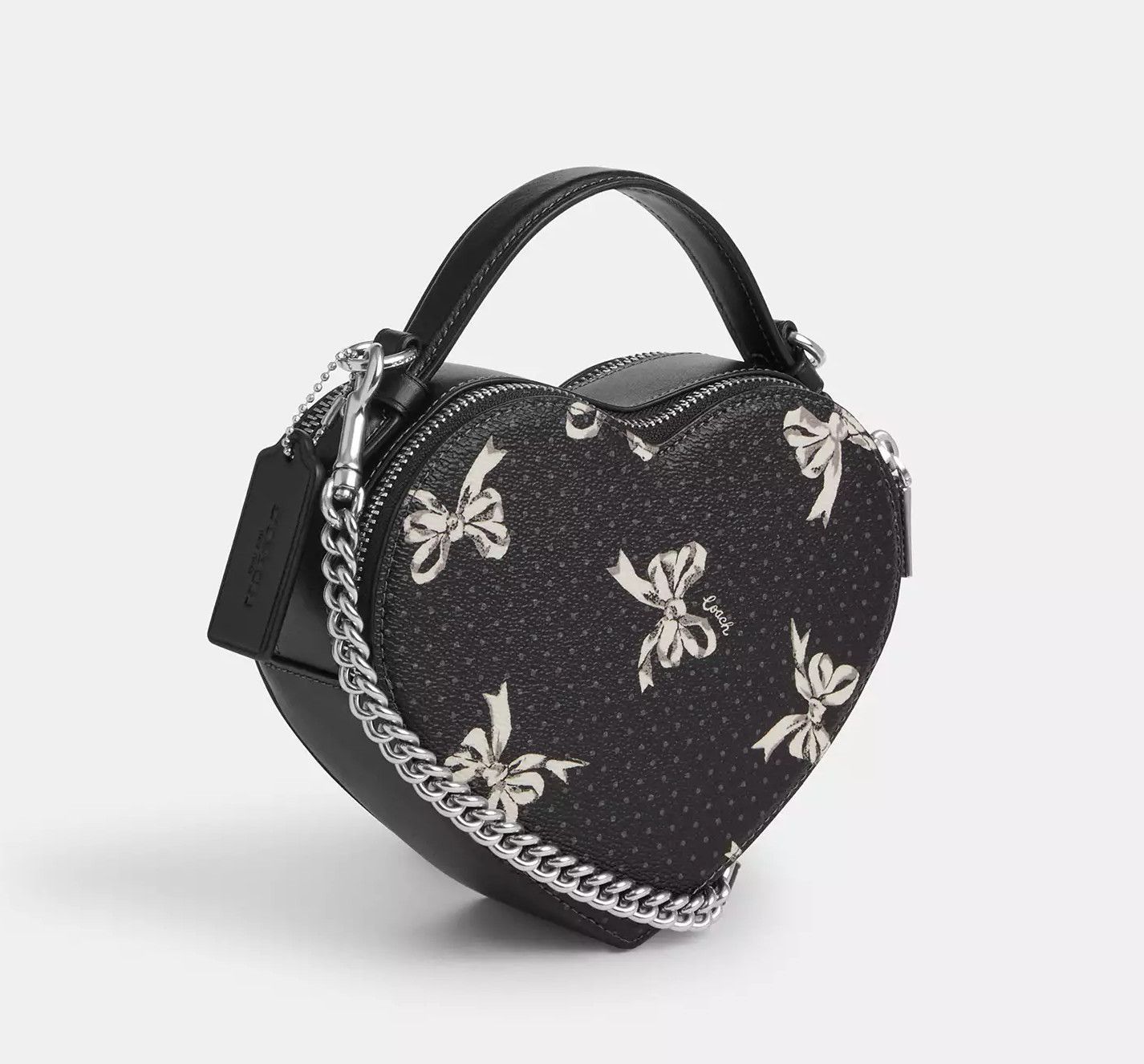 Coach Heart Crossbody Bag With Bow Print CAA99 Size ONE SIZE - 11 Thumbnail
