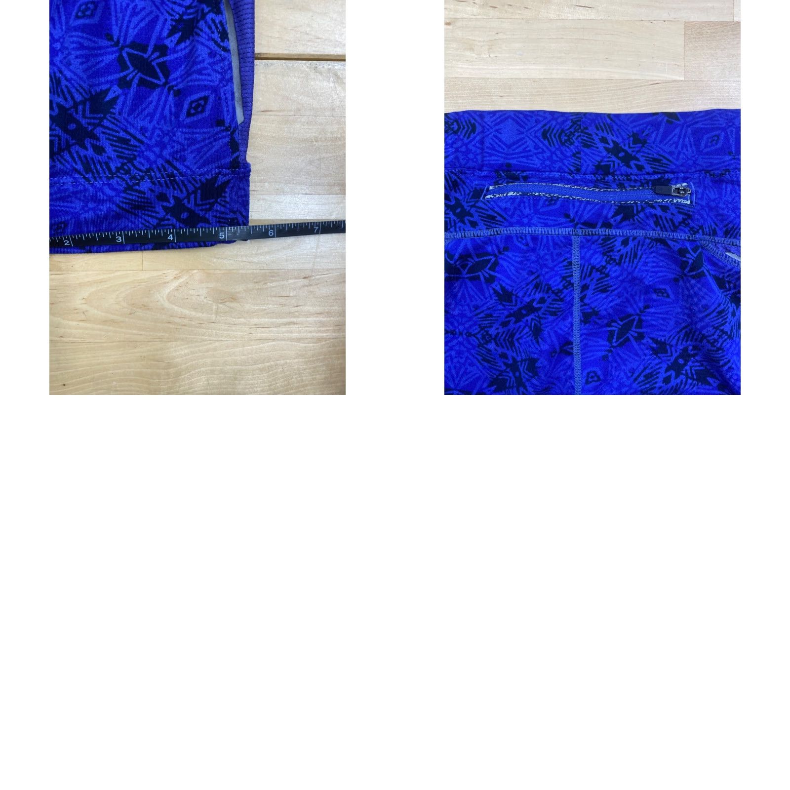 Athleta Athleta Leggings Womens S Capri Blue Print Casual Activewear Running & Jogging Size 28" / US 6 / IT 42 - 8 Thumbnail