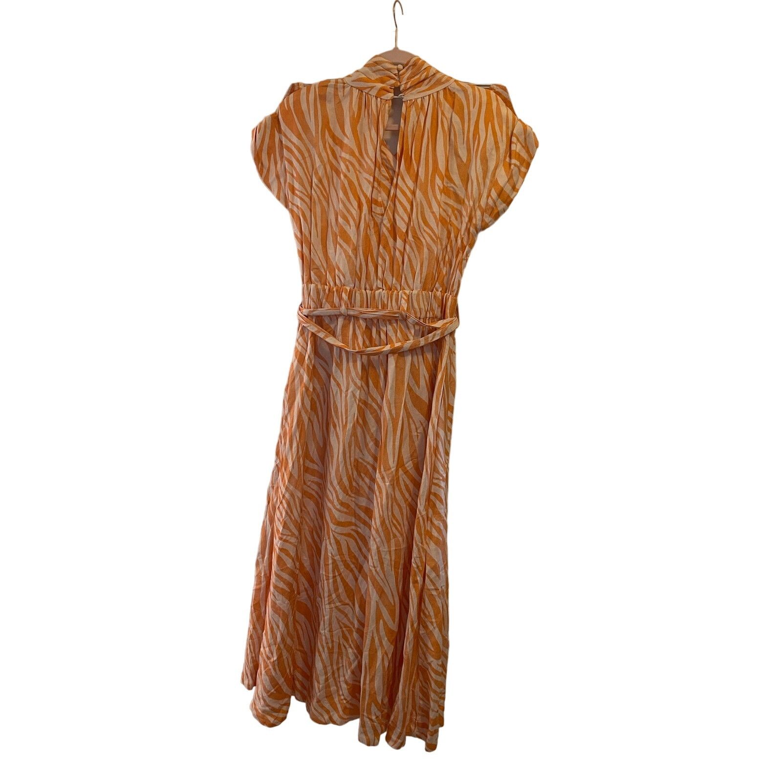 Derek Lam 10 Crosby Derek Lam Collective, Cross Front Midi Dress, size: 46 Size L / US 10 / IT 46 - 7 Thumbnail