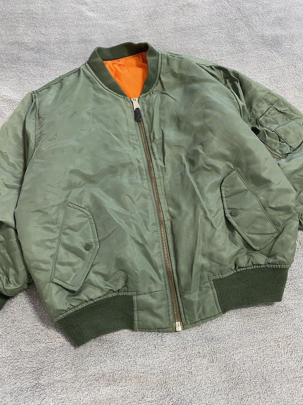 Other Vintage 90s Reversible bomber MA1 Military jacket Flayers Size US M / EU 48-50 / 2 - 5 Thumbnail