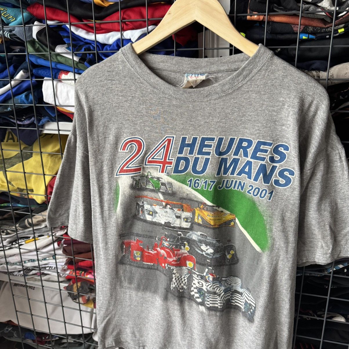 Vintage Vintage 24 Heures Du Mans 2001 Racing F-1 T-shirt Size US M / EU 48-50 / 2 - 2 Thumbnail