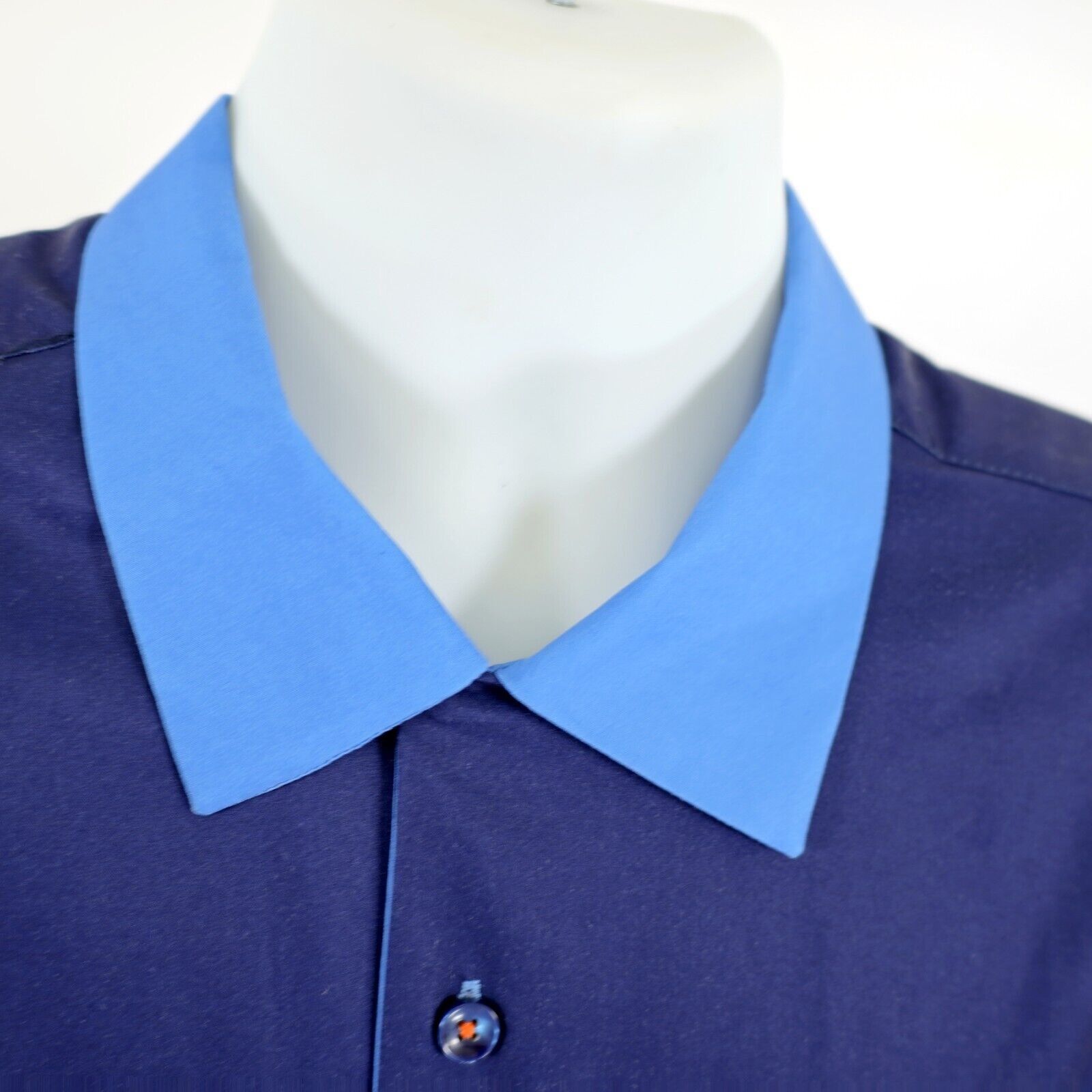 Tallia Tallia Sport Blue 2XL Striped Blue Short Sleeve Collared Dre Size US XXL / EU 58 / 5 - 3 Thumbnail