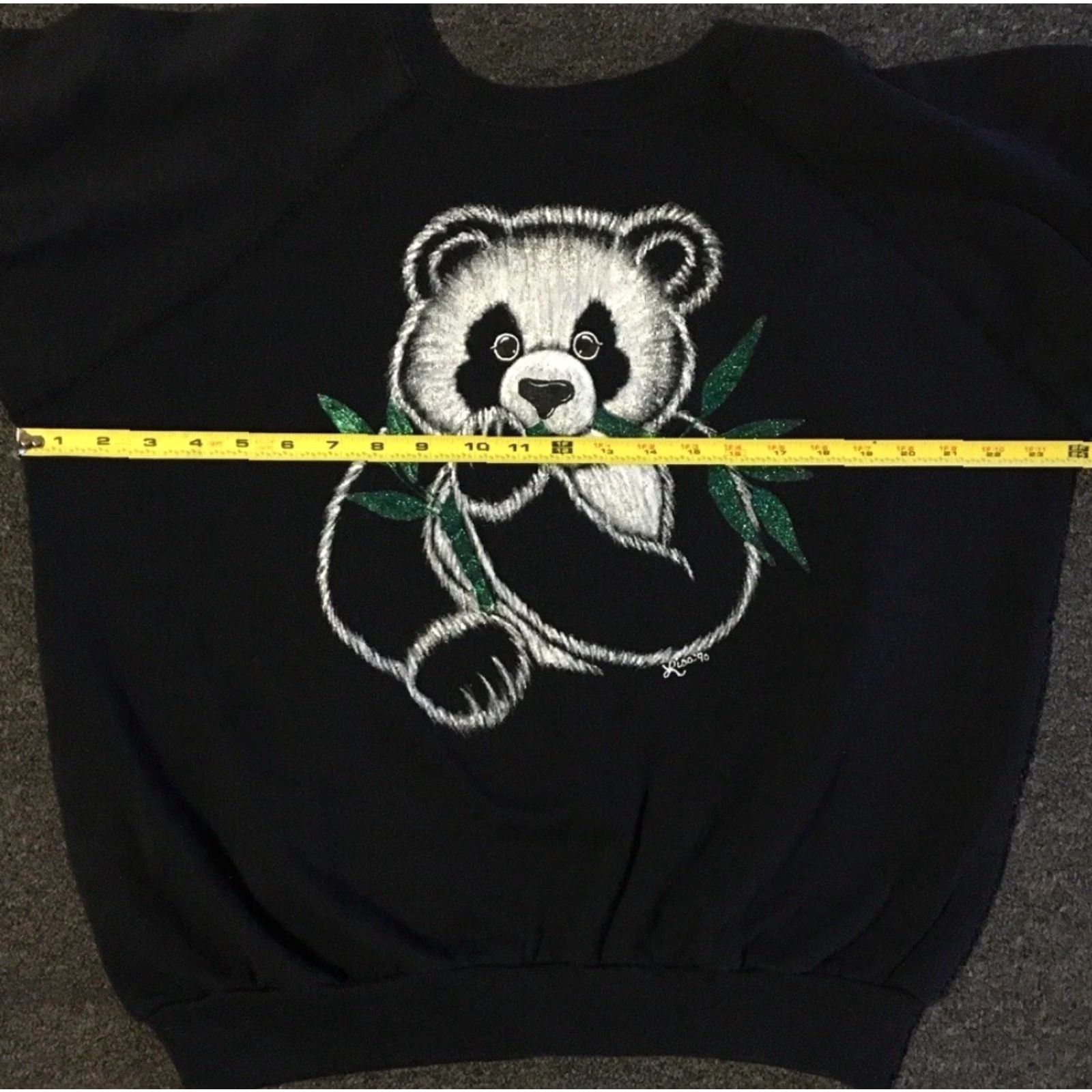 Vintage VINTAGE Panda Bear Faded Boxy Sweatshirt XS USA Zoo Hoodie Men Black 90s 80s Grunge Cartoon Animals Nature Retro Surf Punk Rock Size US XS / EU 42 / 0 - 7 Thumbnail