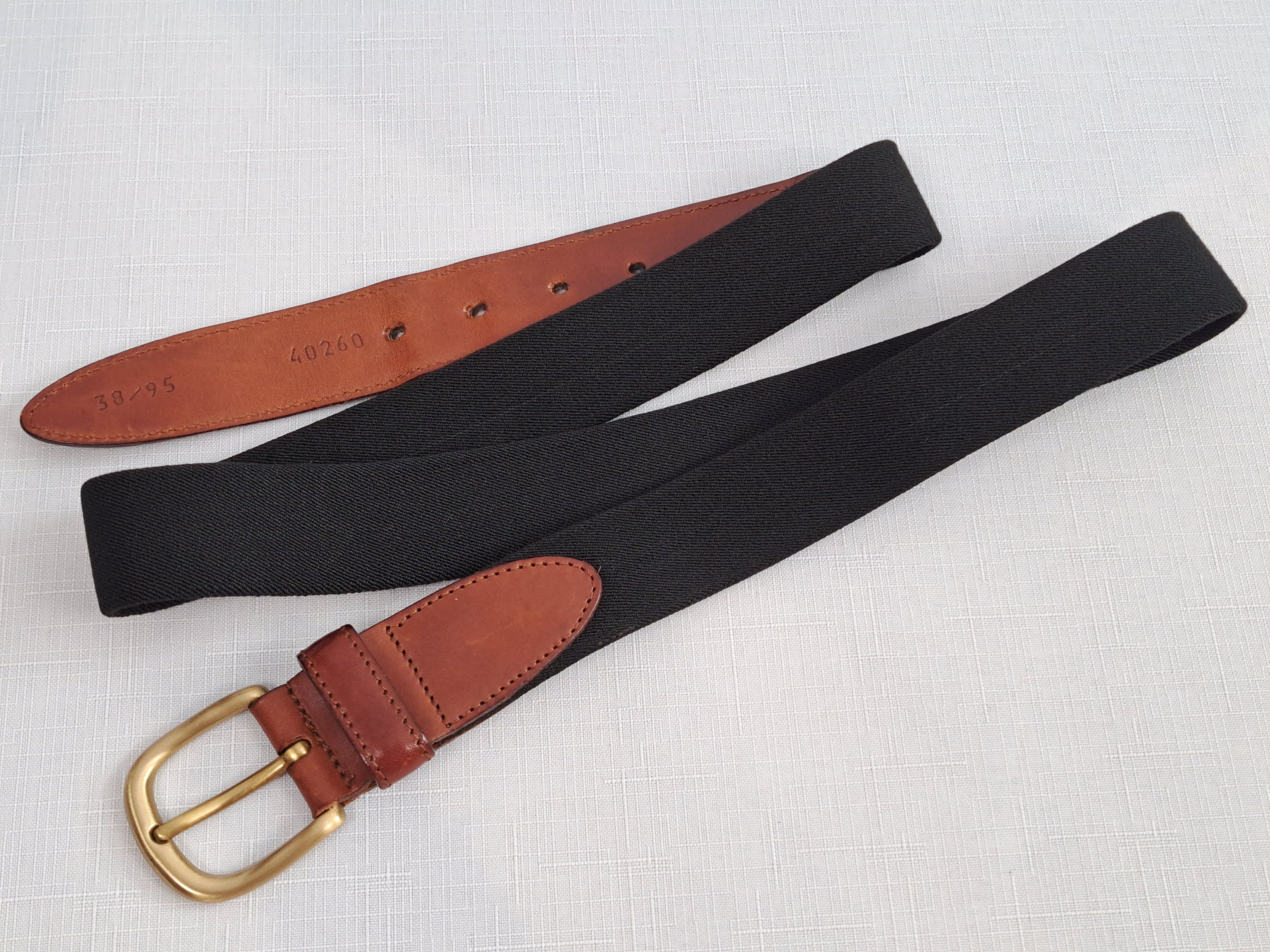 Bally × Vintage Bally vintage leather/elastic fabric belt. Size ONE SIZE - 6 Thumbnail