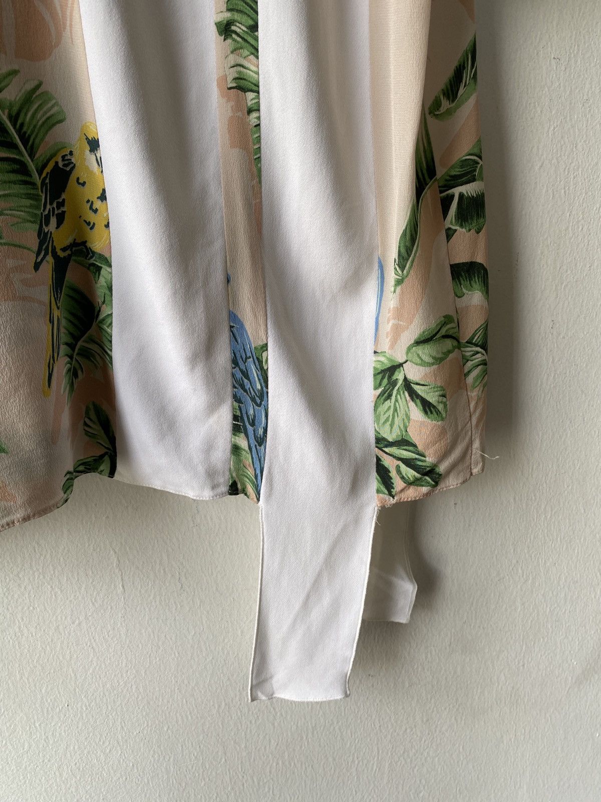Stella McCartney Stella McCartney Stripe And Tropical Print Silk Shirt Size L / US 10 / IT 46 - 15 Thumbnail